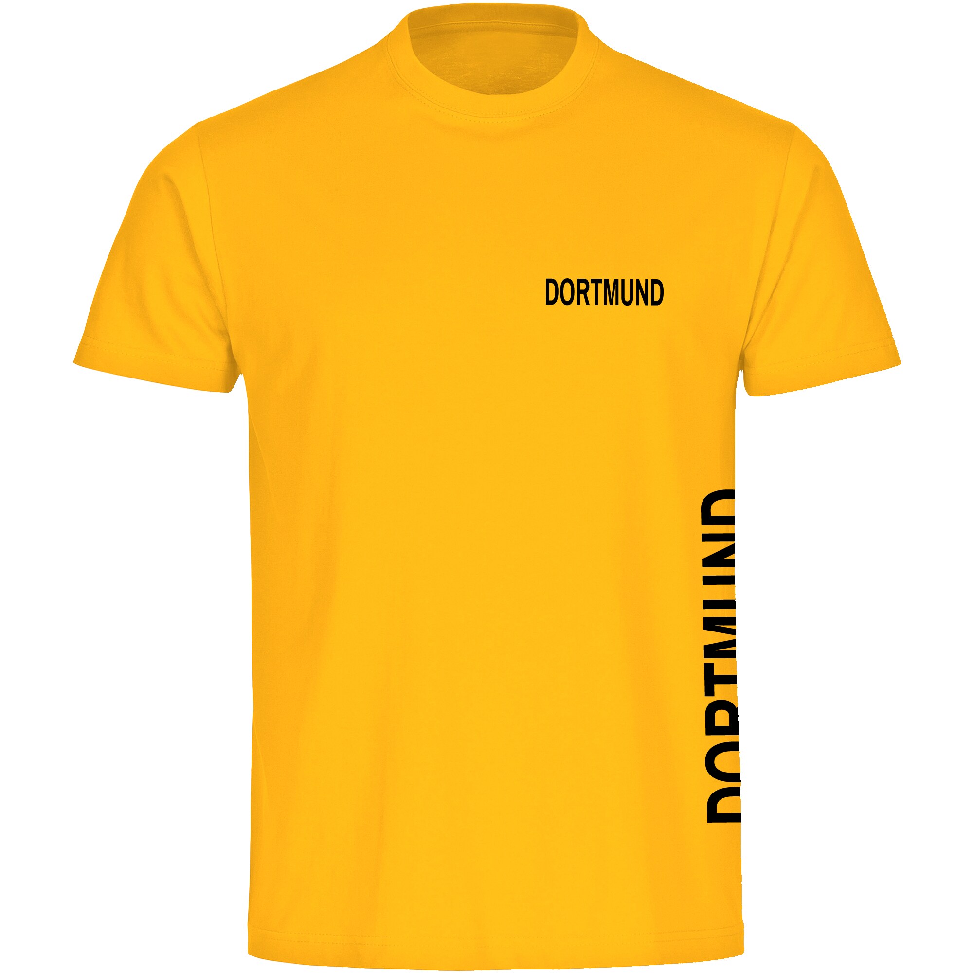 multifanshop Herren T-Shirt - Dortmund - Brust & Seite - Druck schwarz - M&auml;nner - Bild 1