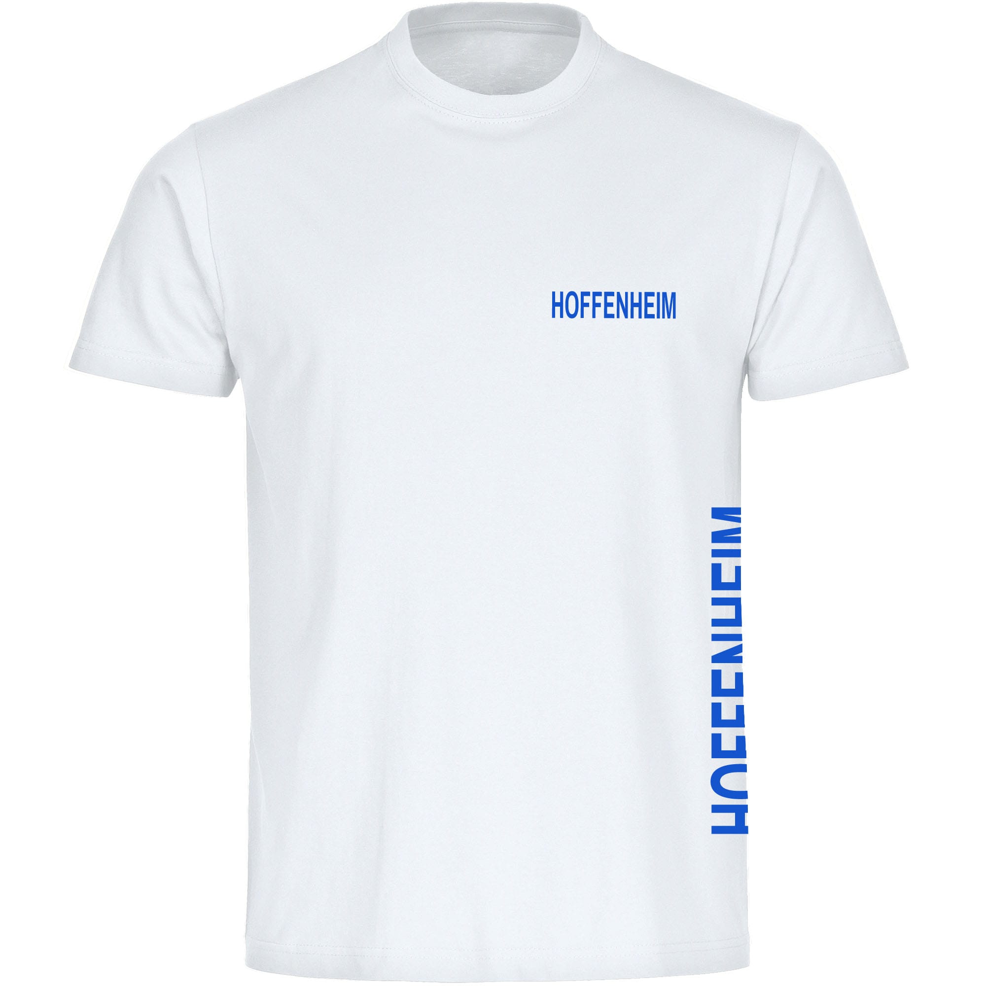 multifanshop Herren T-Shirt - Hoffenheim - Brust & Seite - Druck blau - M&auml;nner - Bild 1