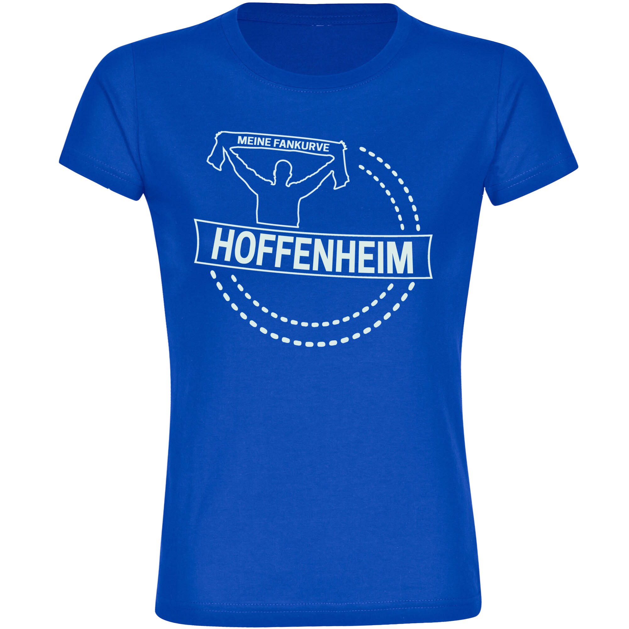 multifanshop Damen T-Shirt - Hoffenheim - Meine Fankurve - Druck wei&szlig; - Frauen - Bild 1