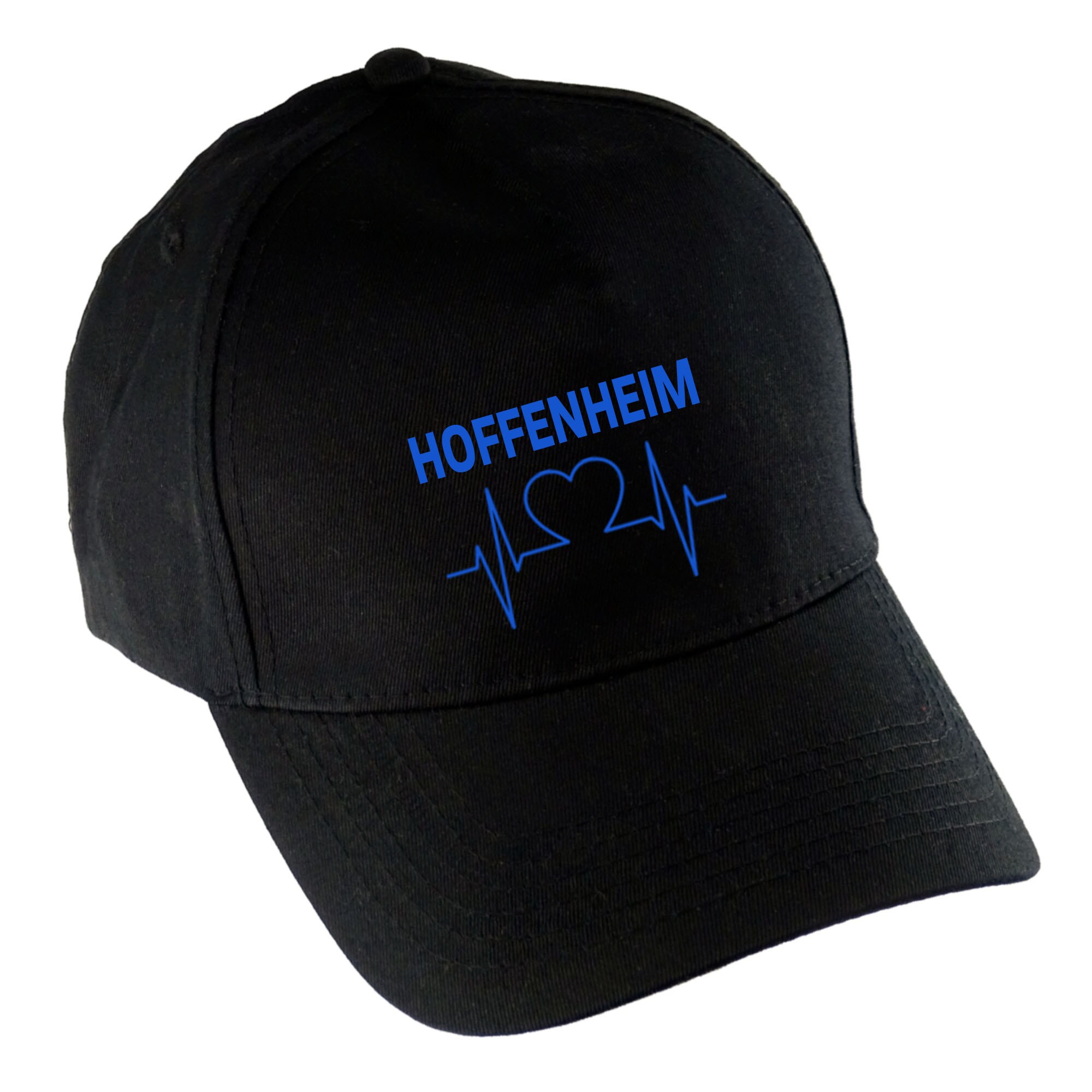 multifanshop Baseballcap - Hoffenheim - Herzschlag - Druck blau - M&uuml;tze - Bild 1