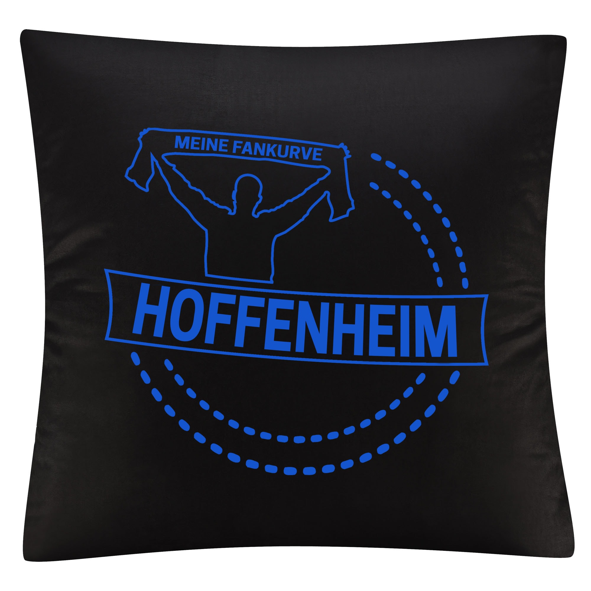 multifanshop Kissenbezug - Hoffenheim - Meine Fankurve - Druck blau - Kissen - Bild 1