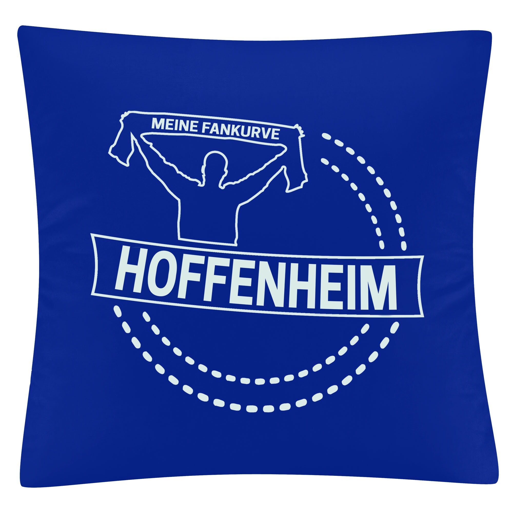 multifanshop Kissenbezug - Hoffenheim - Meine Fankurve - Druck wei&szlig; - Kissen - Bild 1