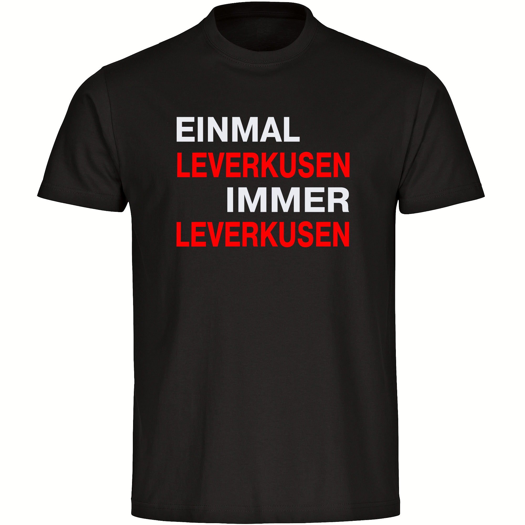 multifanshop Kinder T-Shirt - Leverkusen - Einmal Immer - Druck rot - Kind - Bild 1