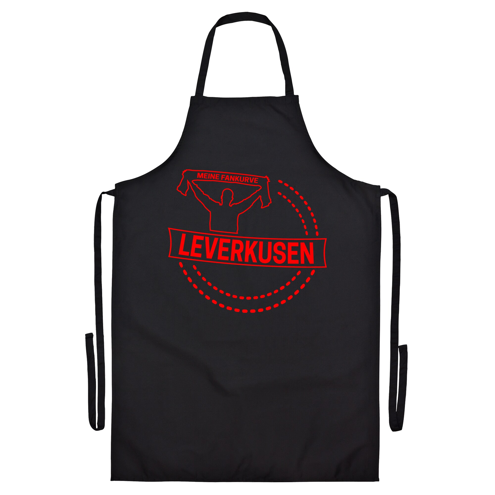 multifanshop Grillsch&uuml;rze - Leverkusen - Meine Fankurve - Druck rot - Sch&uuml;rze - Bild 1