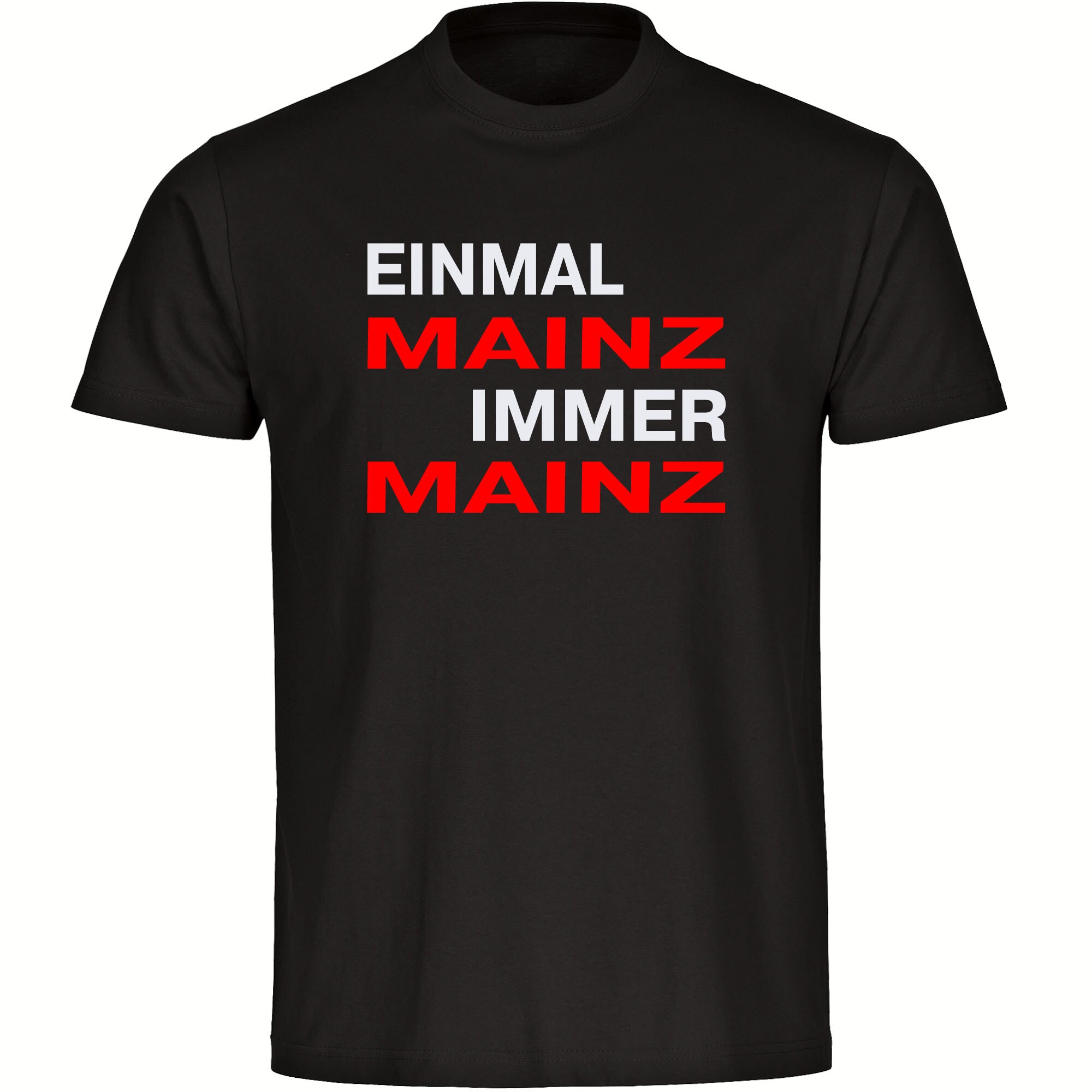 multifanshop Herren T-Shirt - Mainz - Einmal Immer - Druck rot - M&auml;nner - Bild 1