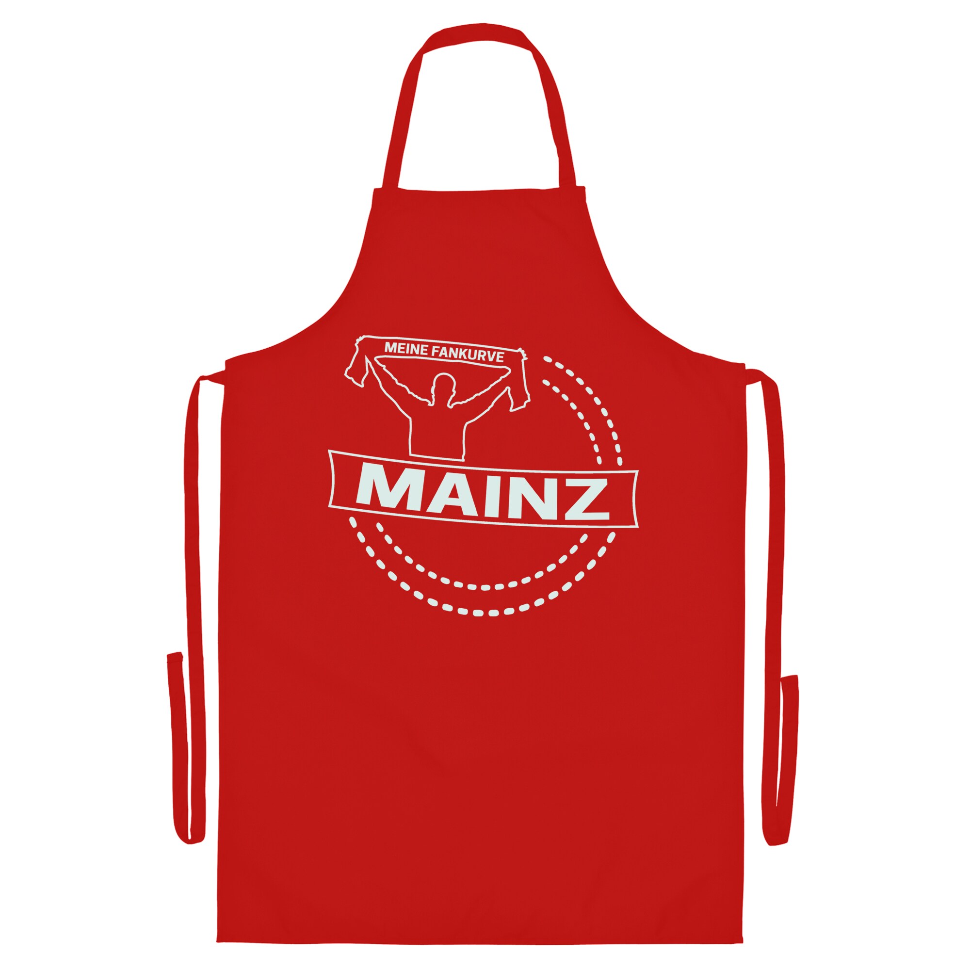 multifanshop Grillsch&uuml;rze - Mainz - Meine Fankurve - Druck wei&szlig; - Sch&uuml;rze - Bild 1