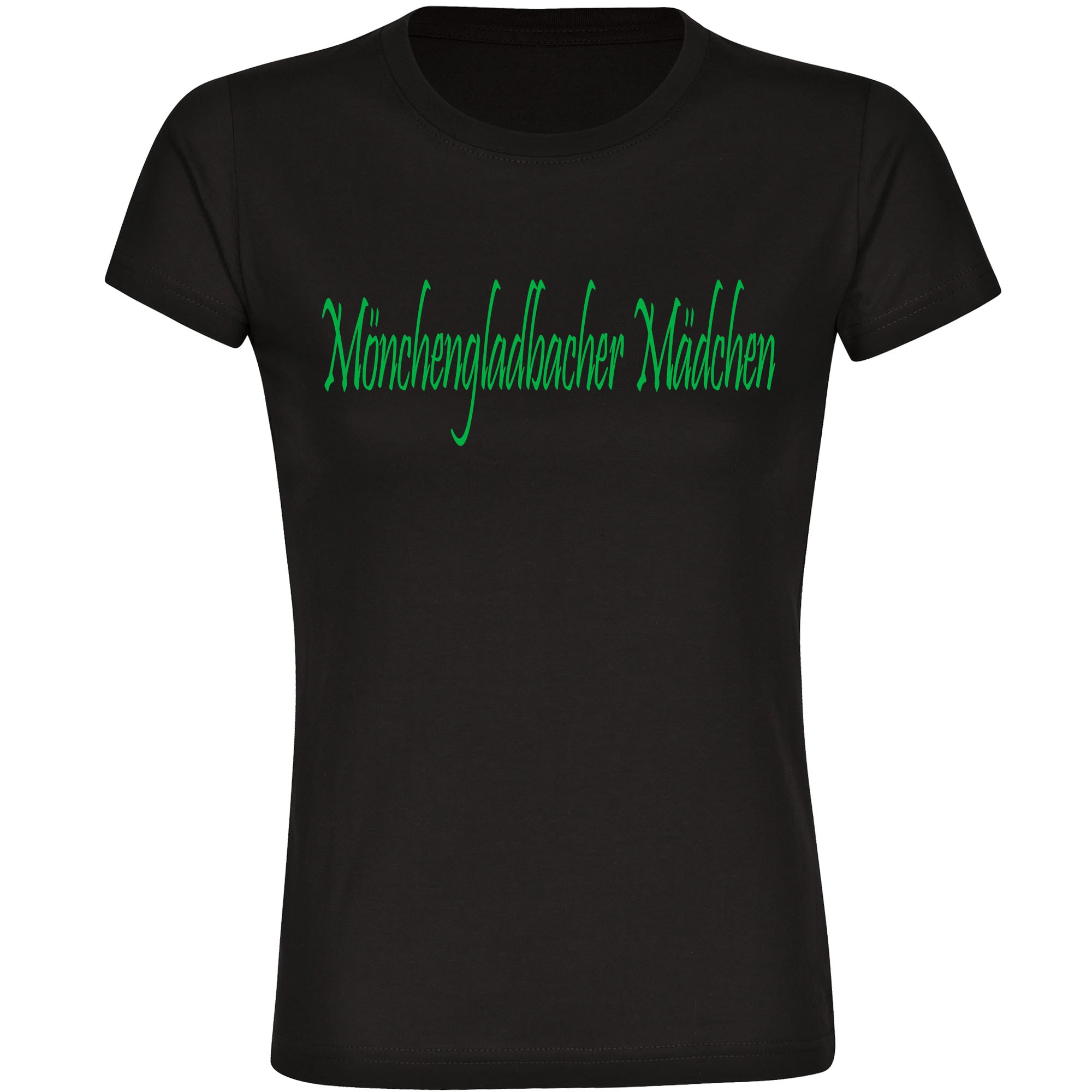 multifanshop Damen T-Shirt - M&ouml;nchengladbach - M&ouml;nchengladbacher M&auml;dchen - Druck gr&uuml;n - Frauen - Bild 1