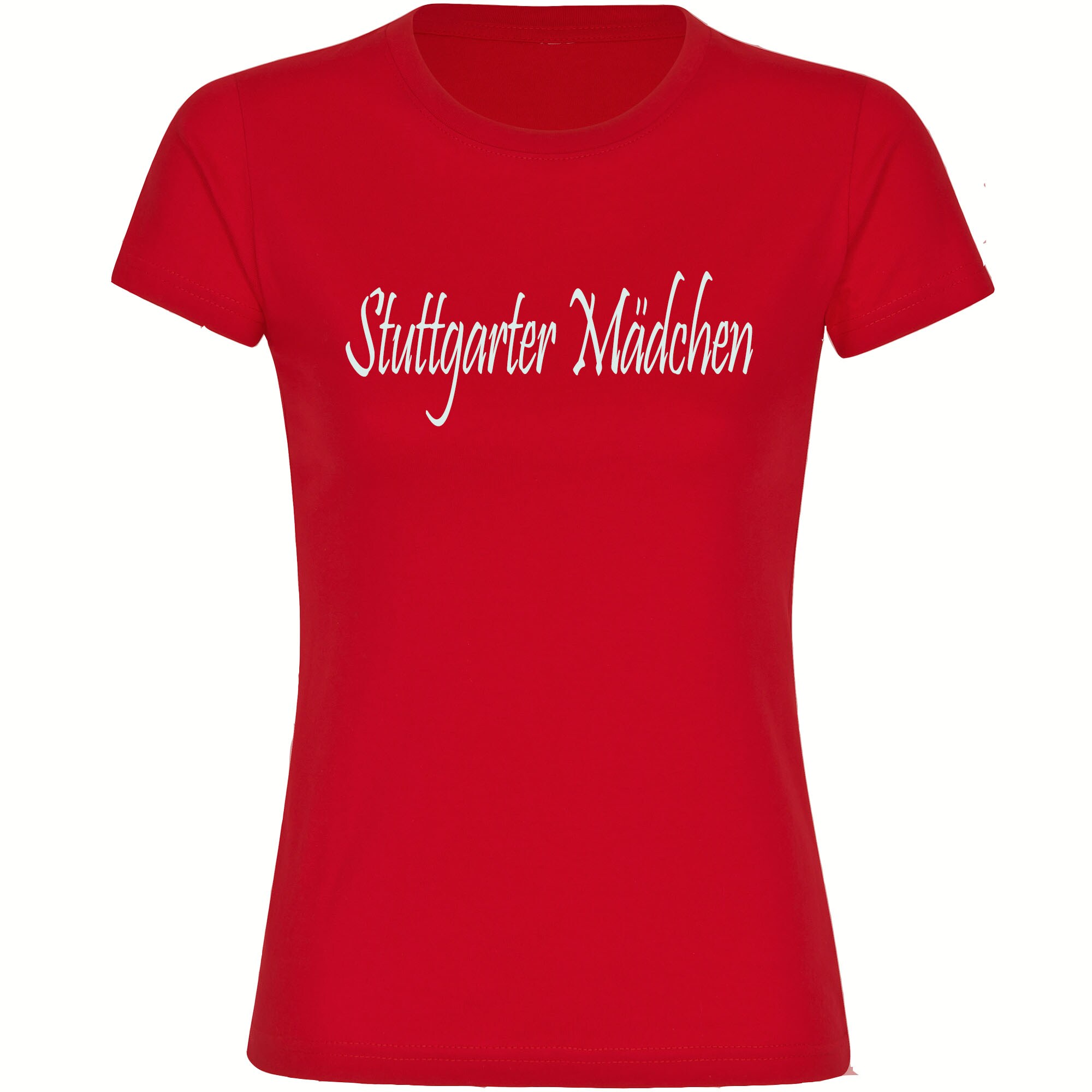 multifanshop Damen T-Shirt - Stuttgart - Stuttgarter M&auml;dchen - Druck wei&szlig; - Frauen - Bild 1
