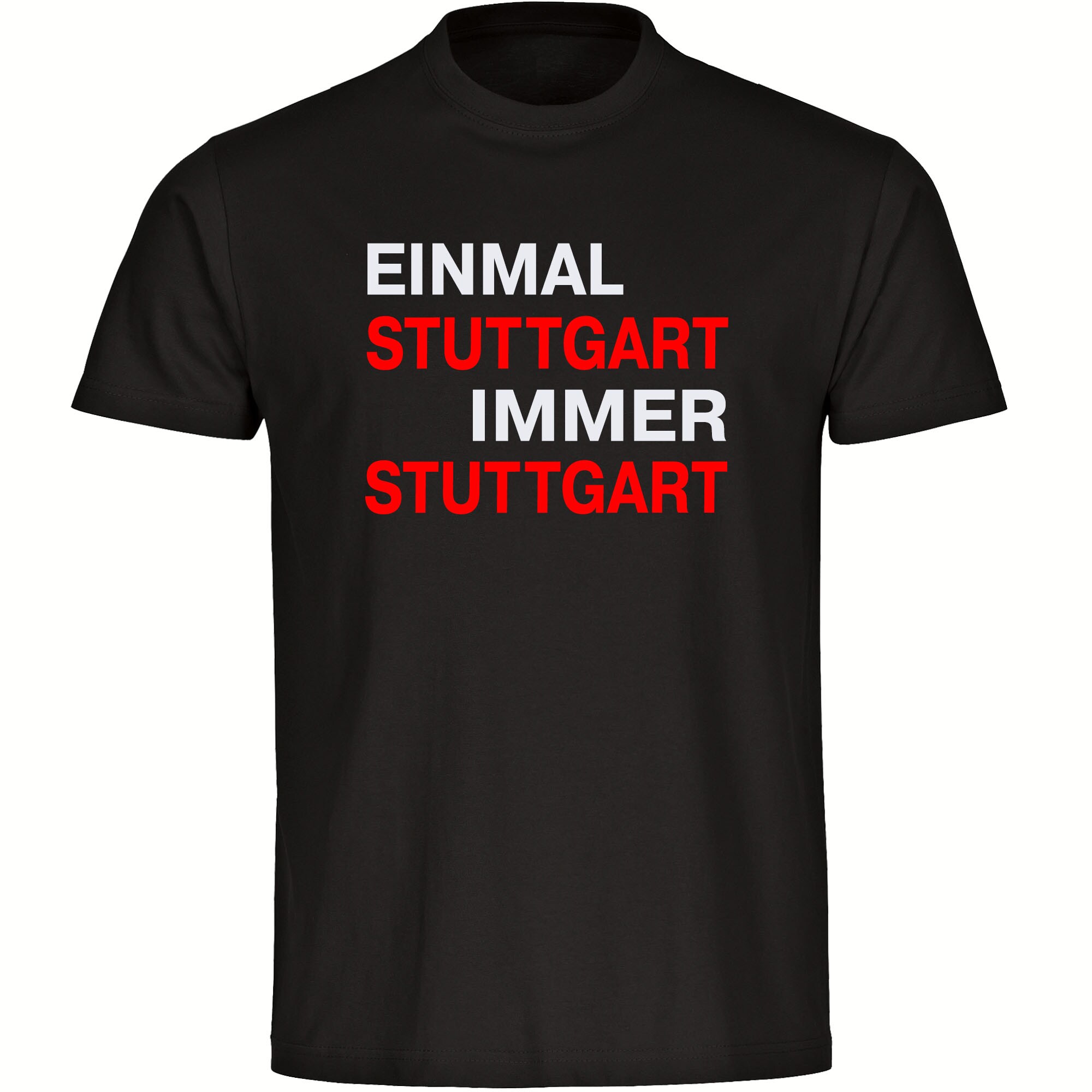 multifanshop Kinder T-Shirt - Stuttgart - Einmal Immer - Druck rot - Kind - Bild 1