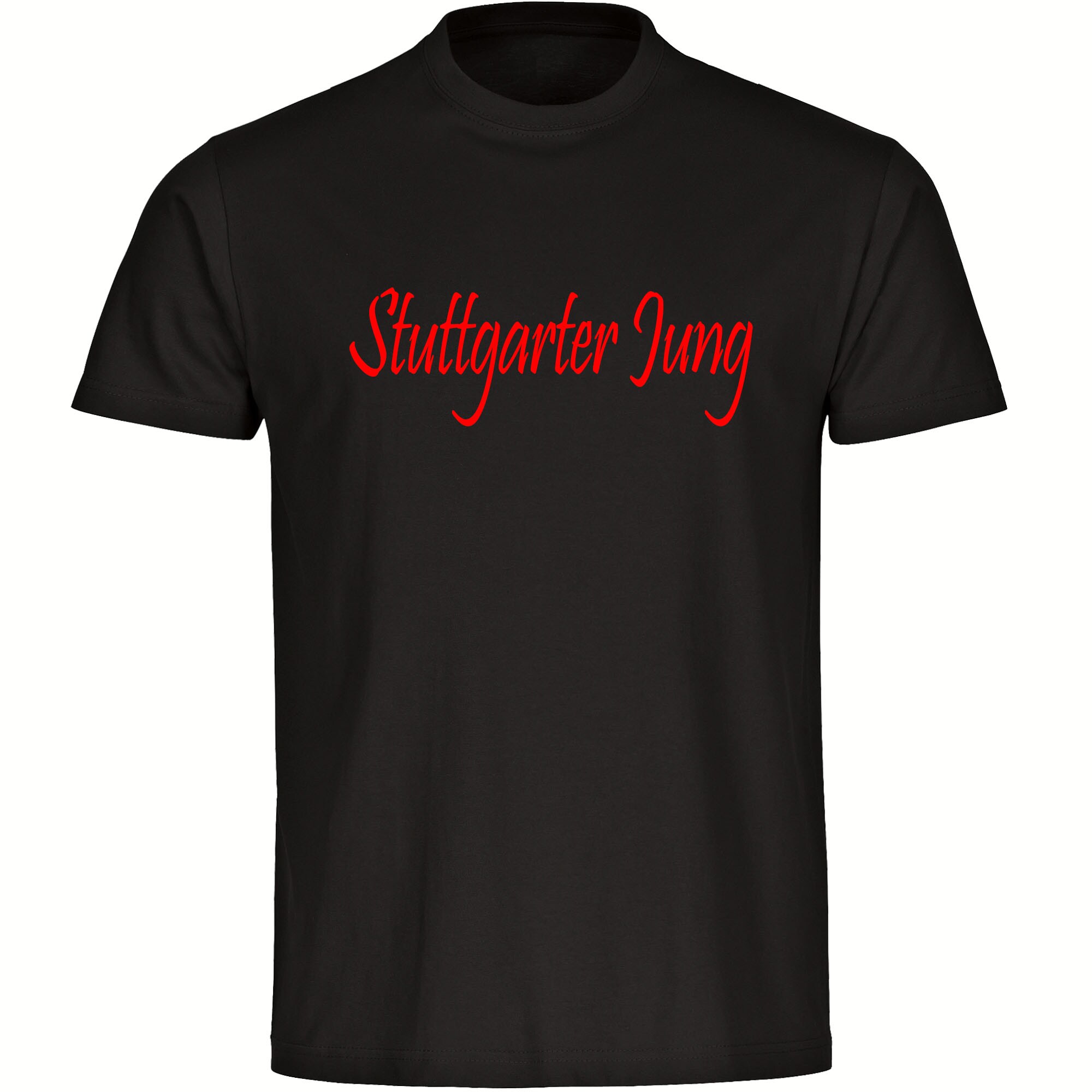 multifanshop Kinder T-Shirt - Stuttgart - Stuttgarter Jung - Druck rot - Kind - Bild 1