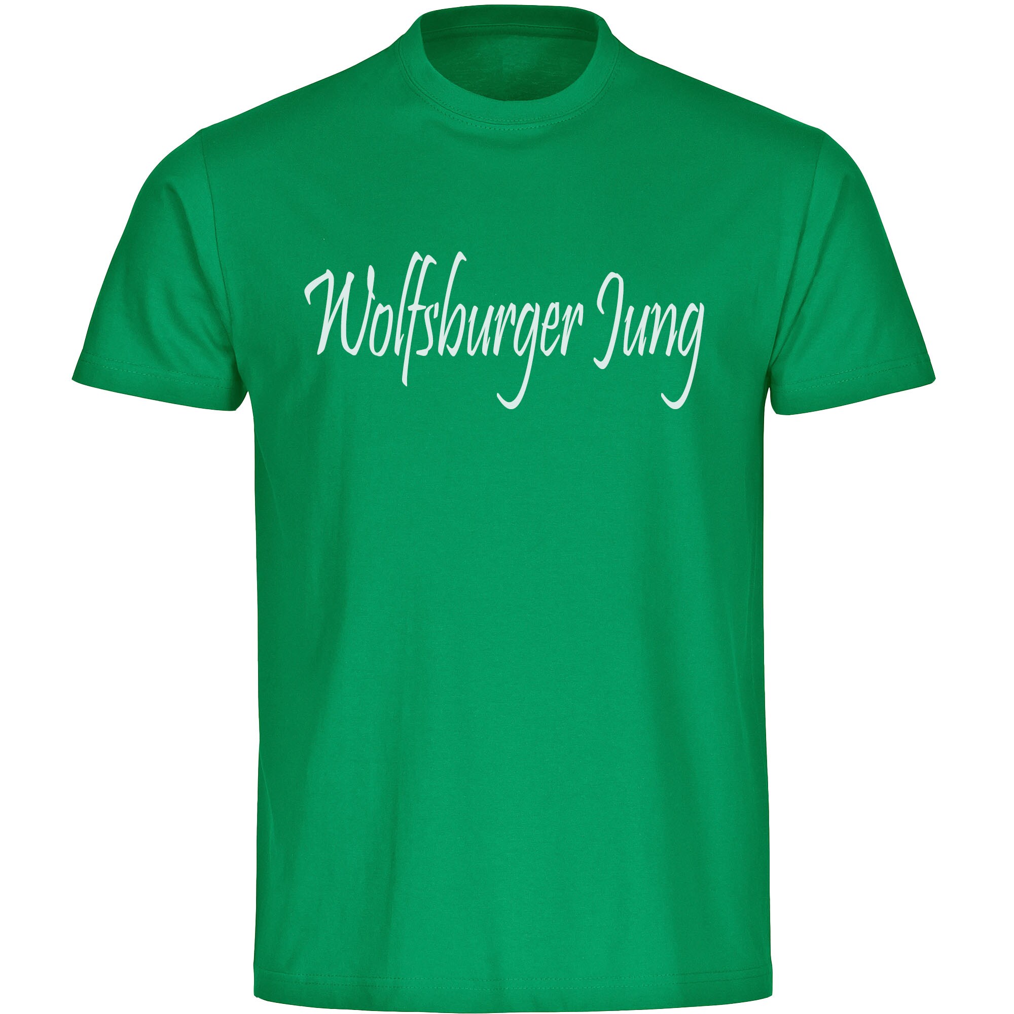 multifanshop Herren T-Shirt - Wolfsburg - Wolfsburger Jung - Druck wei&szlig; - M&auml;nner - Bild 1