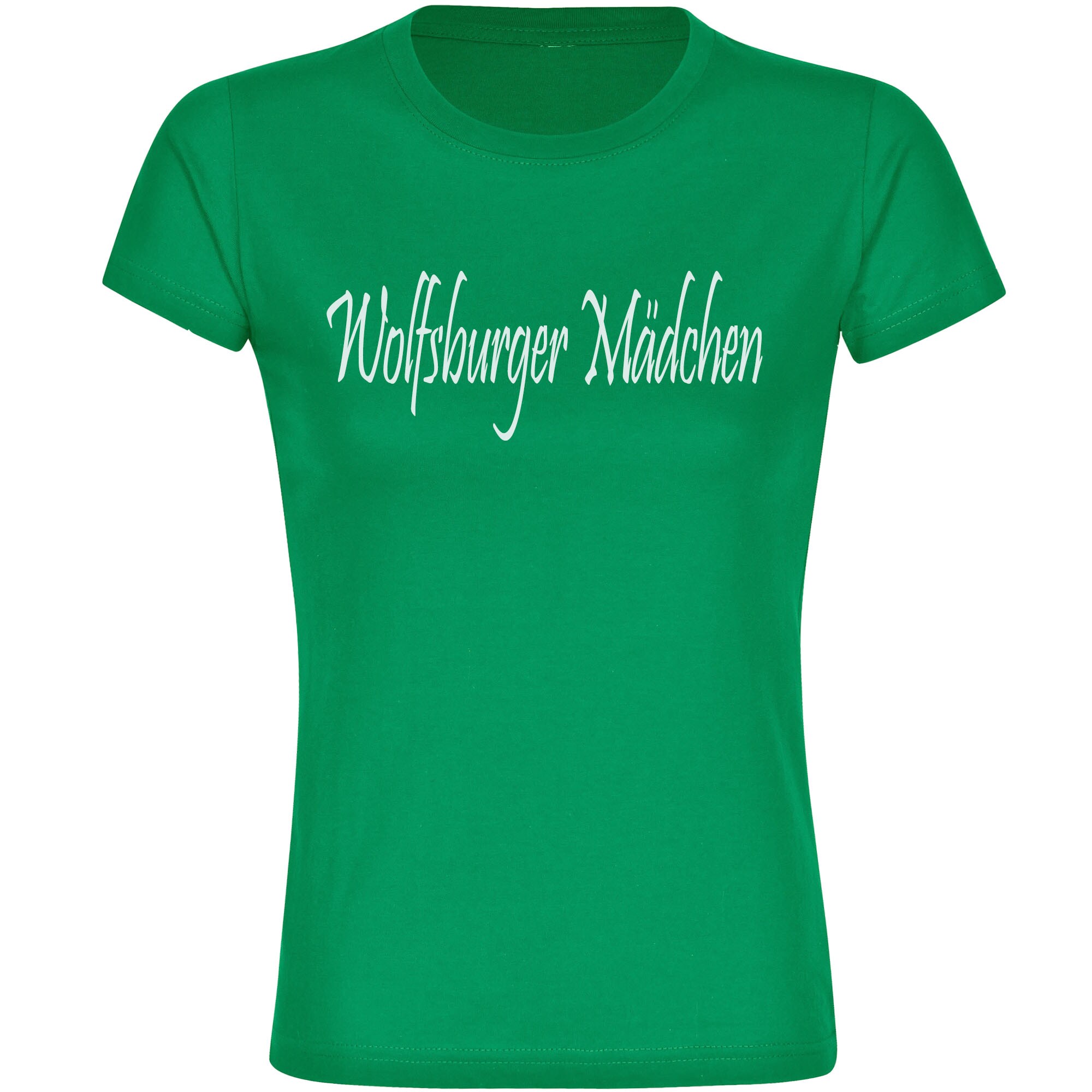 multifanshop Damen T-Shirt - Wolfsburg - Wolfsburger M&auml;dchen - Druck wei&szlig; - Frauen - Bild 1