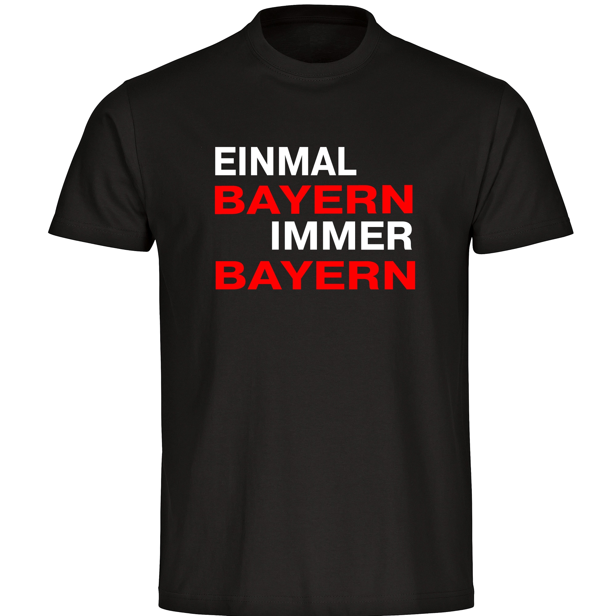 multifanshop Herren T-Shirt - Bayern - Einmal Immer - Druck rot - M&auml;nner - Bild 1
