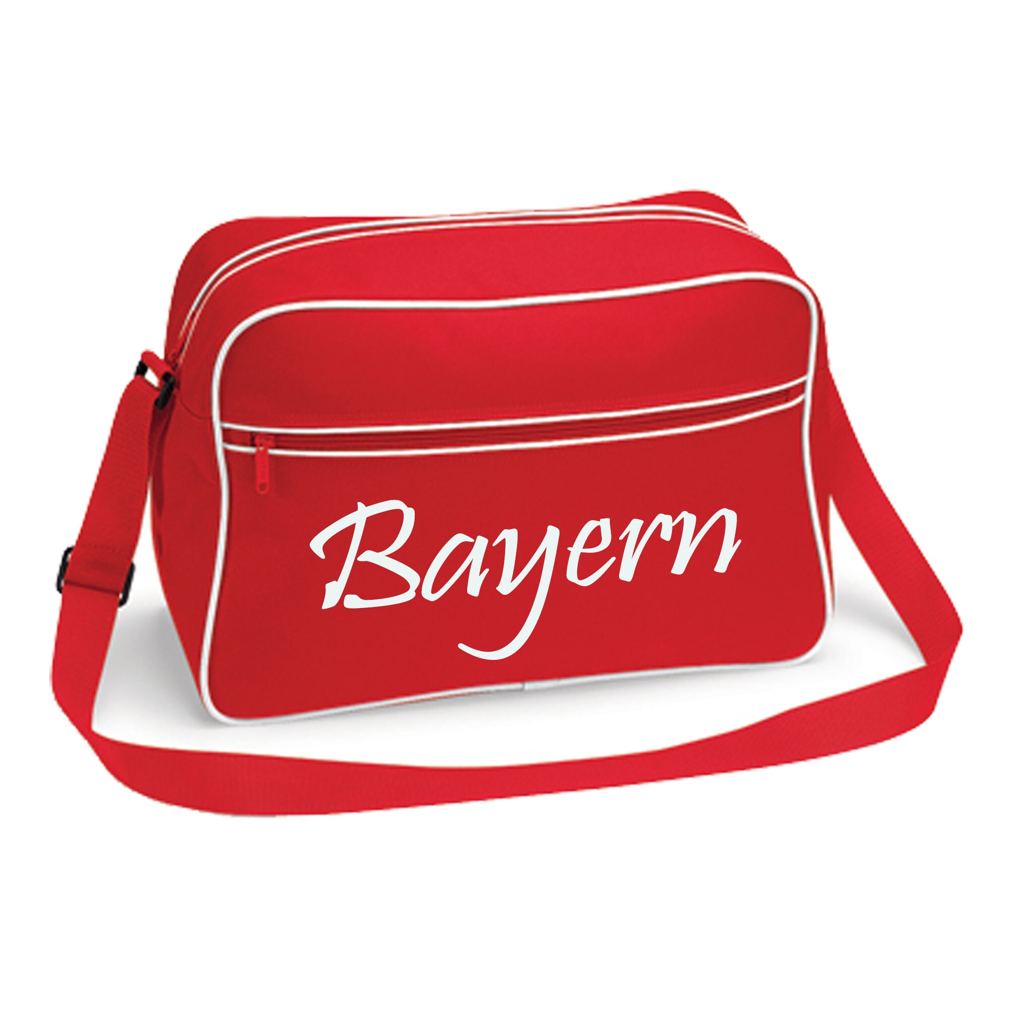 multifanshop Retrotasche - Bayern - Schriftzug - Druck wei&szlig; - Tasche - Bild 1