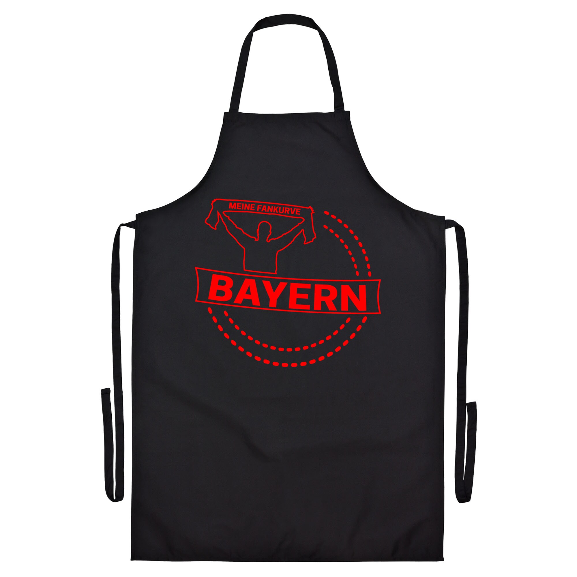 multifanshop Grillsch&uuml;rze - Bayern - Meine Fankurve - Druck rot - Sch&uuml;rze - Bild 1