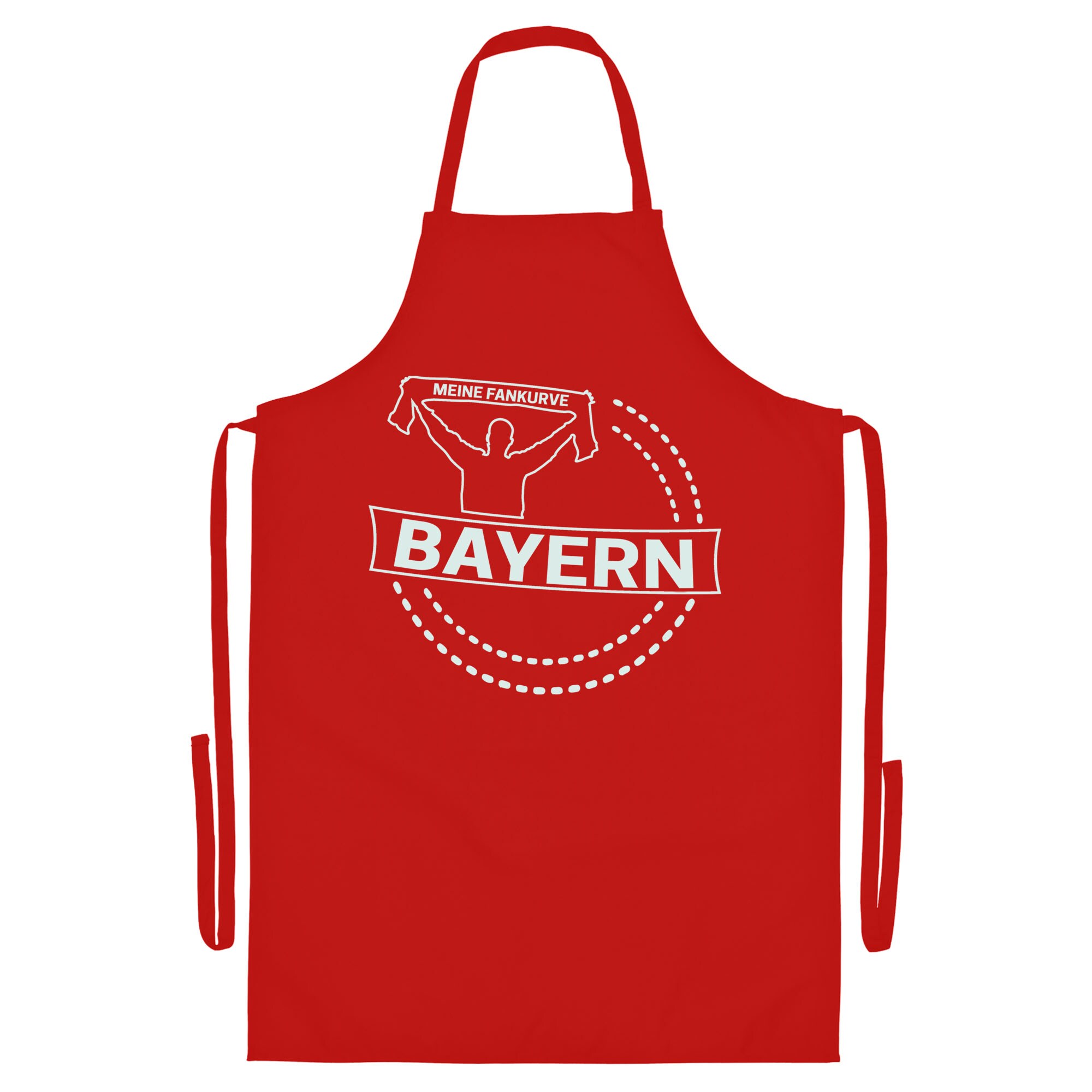 multifanshop Grillsch&uuml;rze - Bayern - Meine Fankurve - Druck wei&szlig; - Sch&uuml;rze - Bild 1