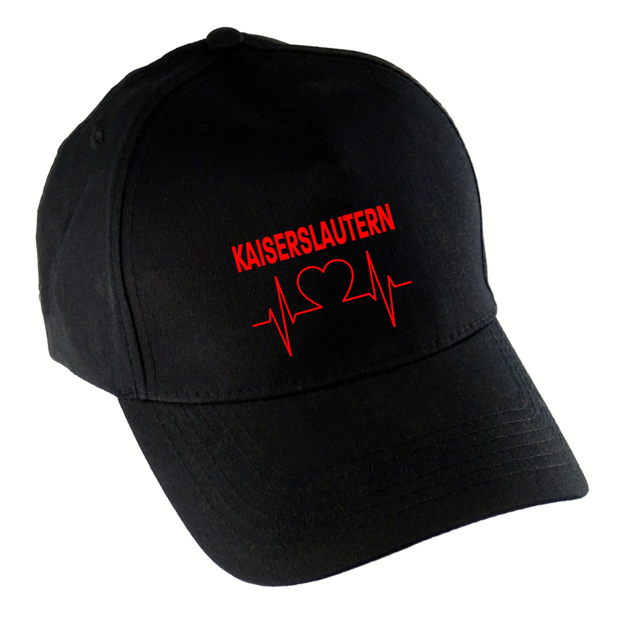 multifanshop Baseballcap - Kaiserslautern - Herzschlag - Druck rot - M&uuml;tze - Bild 1