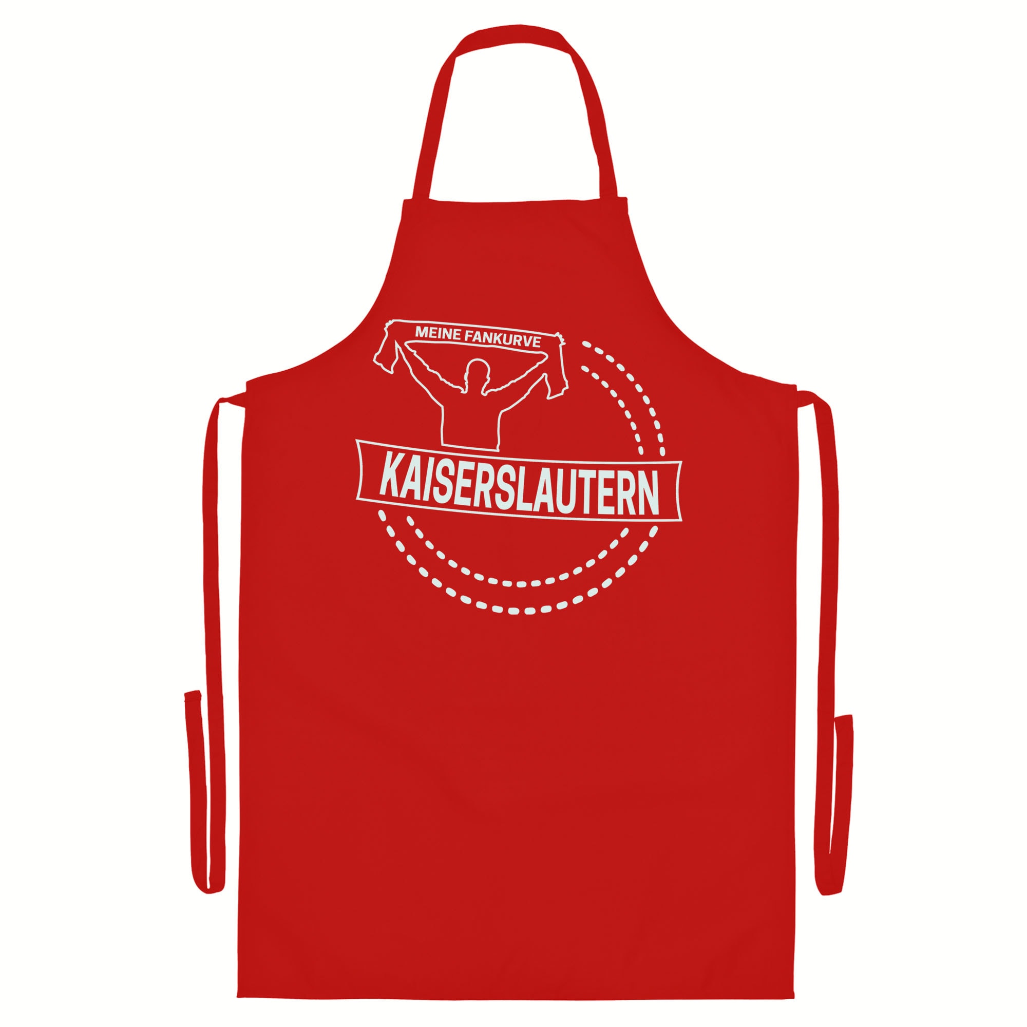 multifanshop Grillsch&uuml;rze - Kaiserslautern - Meine Fankurve - Druck wei&szlig; - Sch&uuml;rze - Bild 1