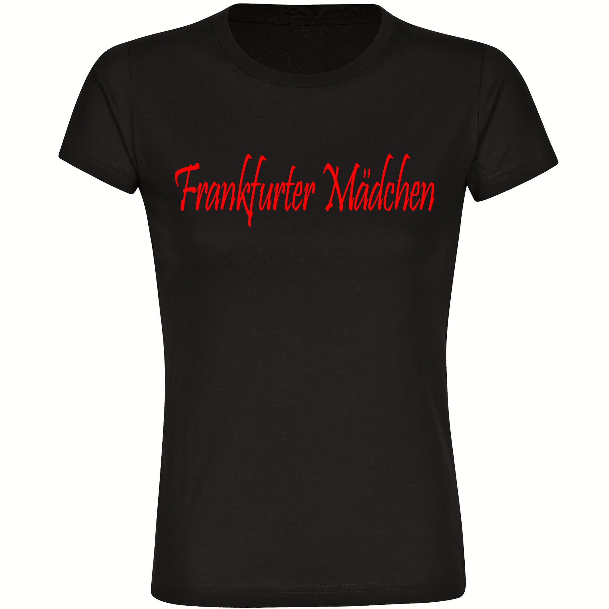 multifanshop Damen T-Shirt - Frankfurt - Frankfurter M&auml;dchen - Druck rot - Frauen - Bild 1