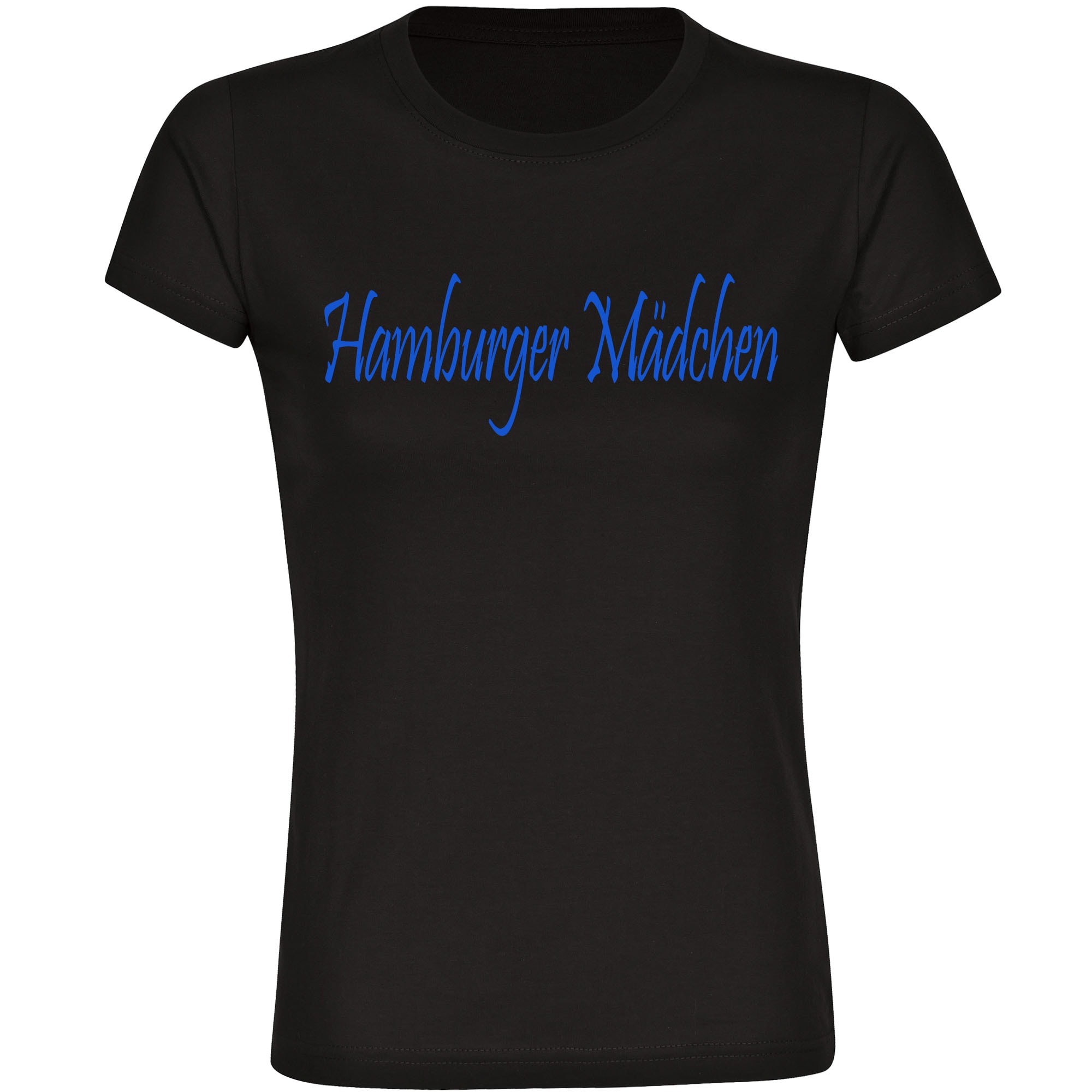 multifanshop Damen T-Shirt - Hamburg - Hamburger M&auml;dchen - Druck blau - Frauen - Bild 1