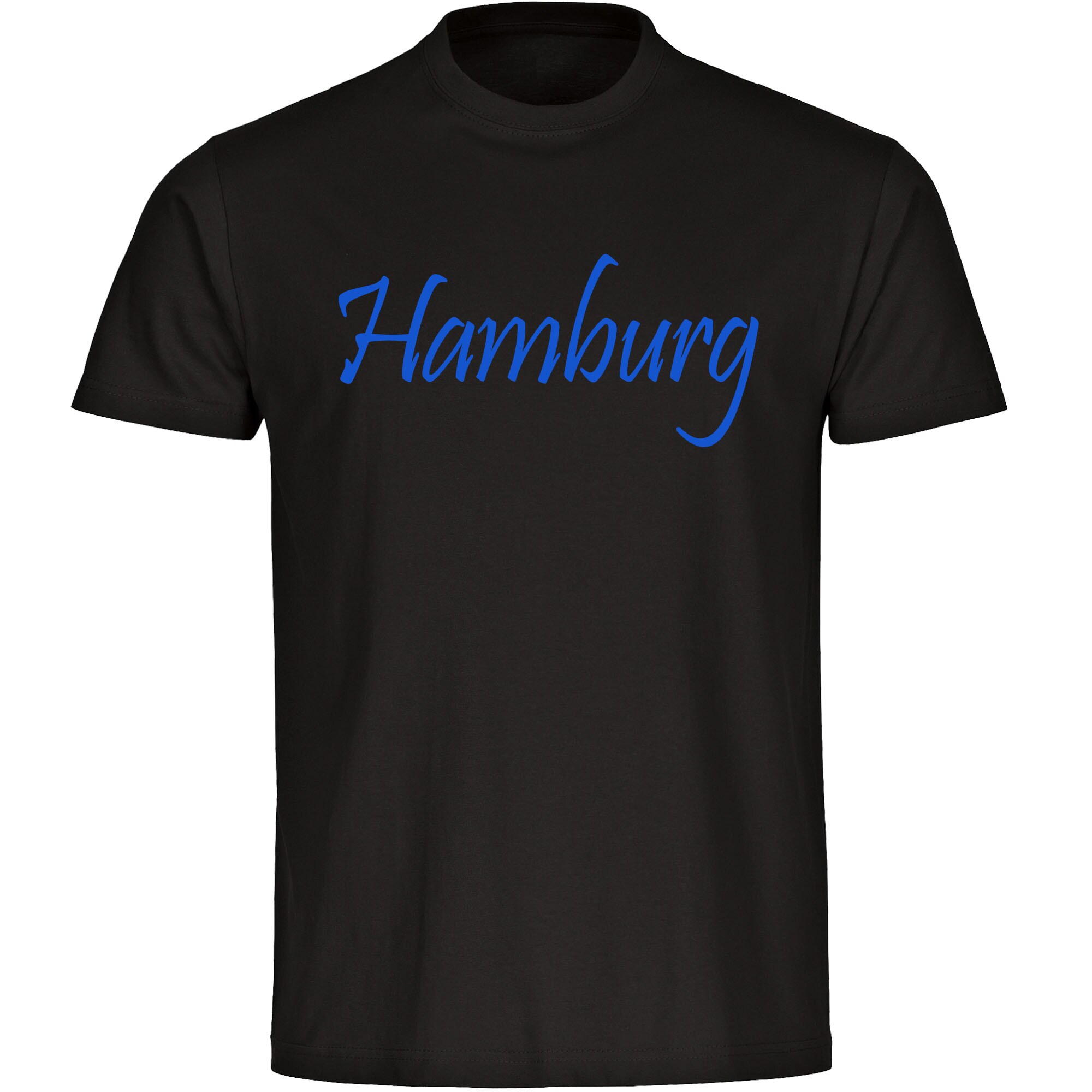 multifanshop Kinder T-Shirt - Hamburg - Schriftzug - Druck blau - Kind - Bild 1
