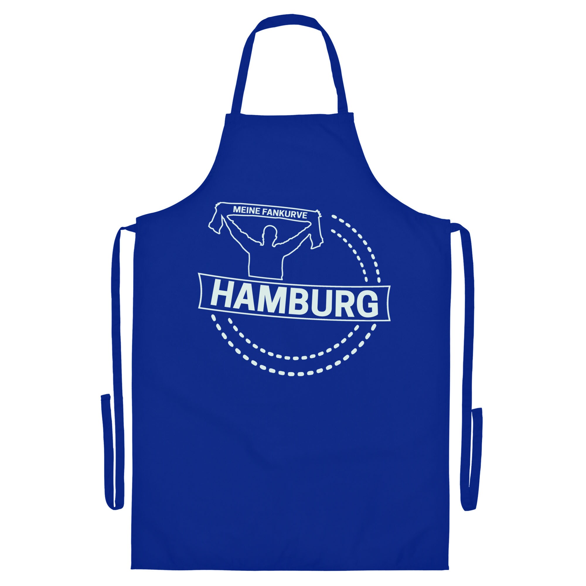 multifanshop Grillsch&uuml;rze - Hamburg - Meine Fankurve - Druck wei&szlig; - Sch&uuml;rze - Bild 1