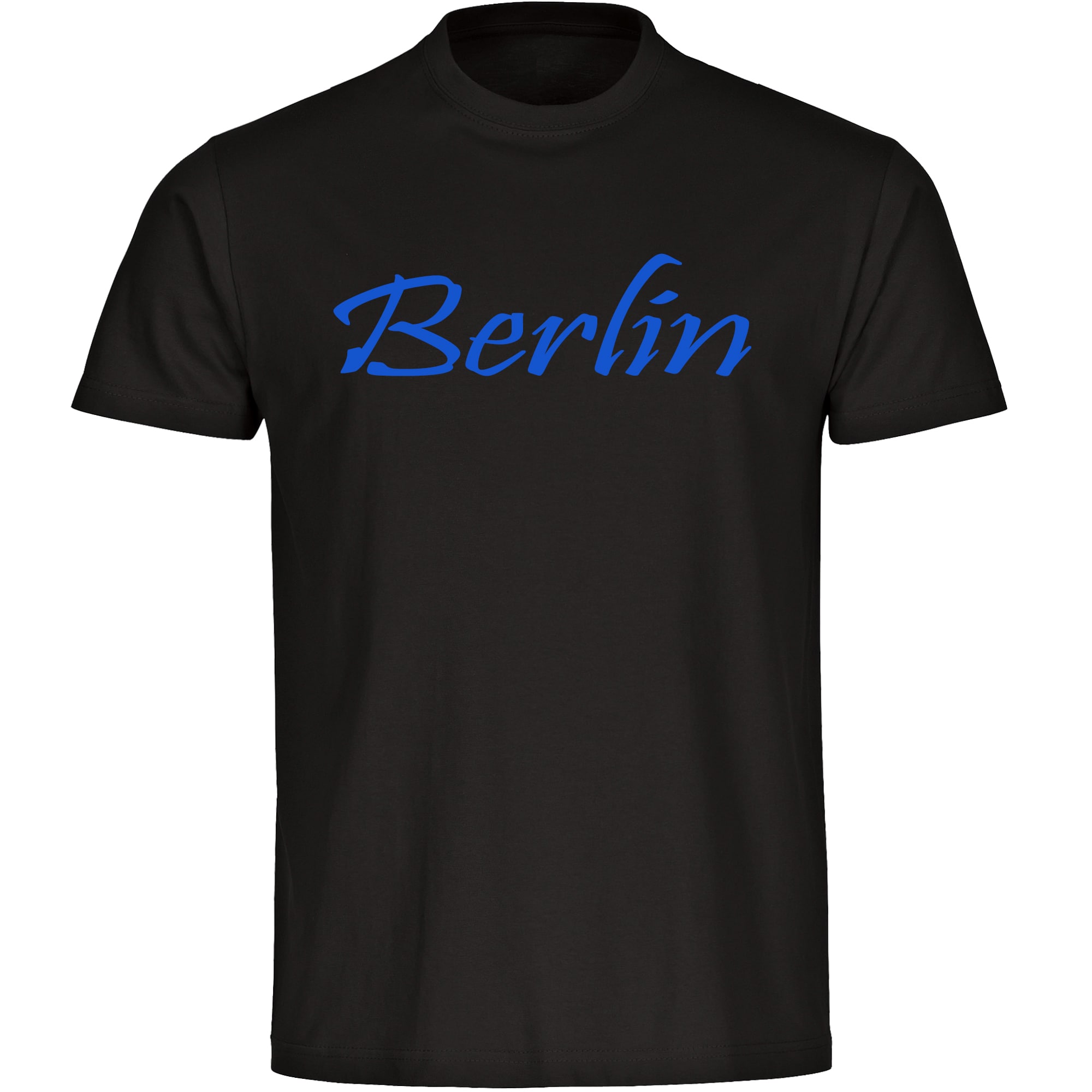 multifanshop Herren T-Shirt - Berlin blau - Schriftzug - Druck blau - M&auml;nner - Bild 1
