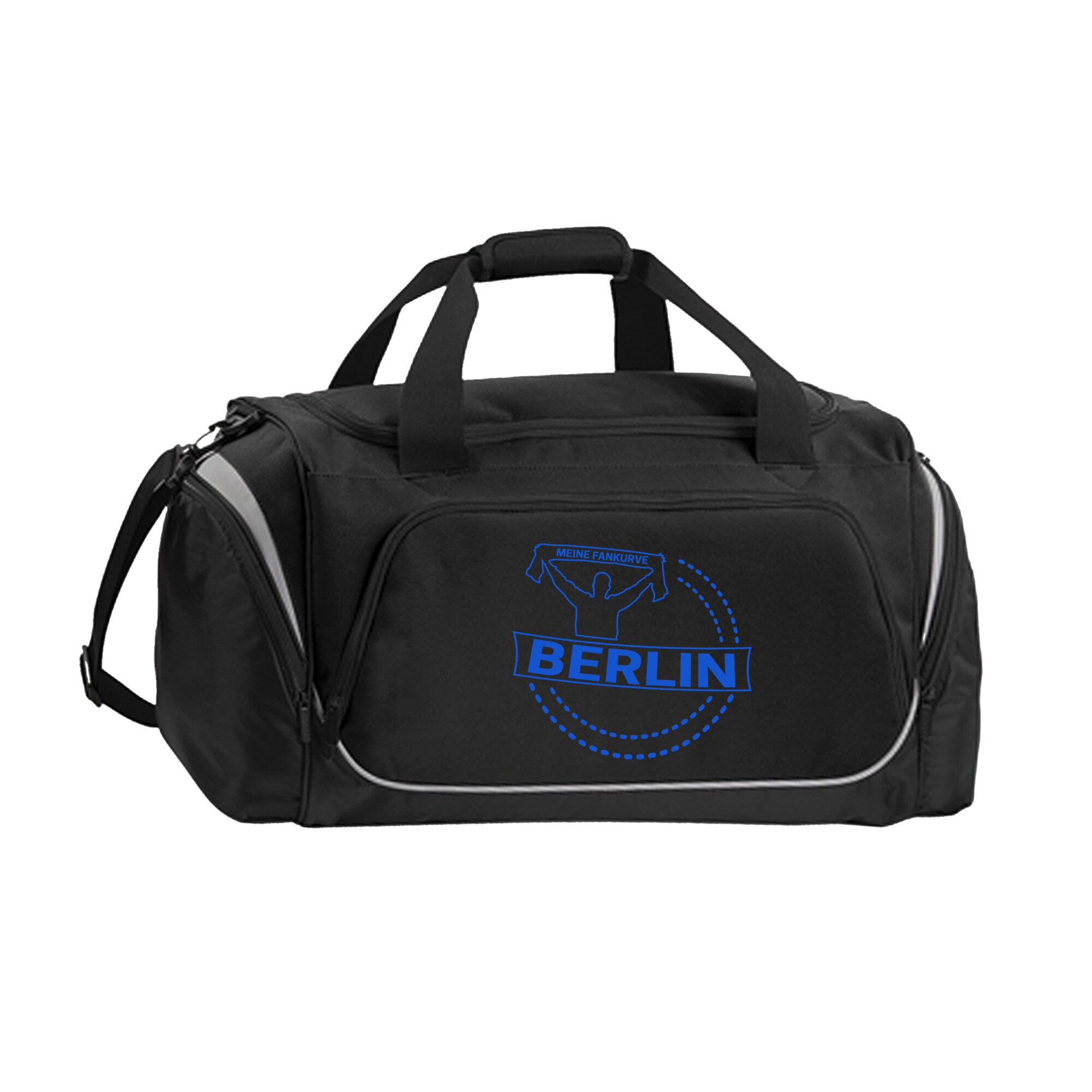 multifanshop Sporttasche - Berlin blau - Meine Fankurve - Druck blau - Tasche - Bild 1