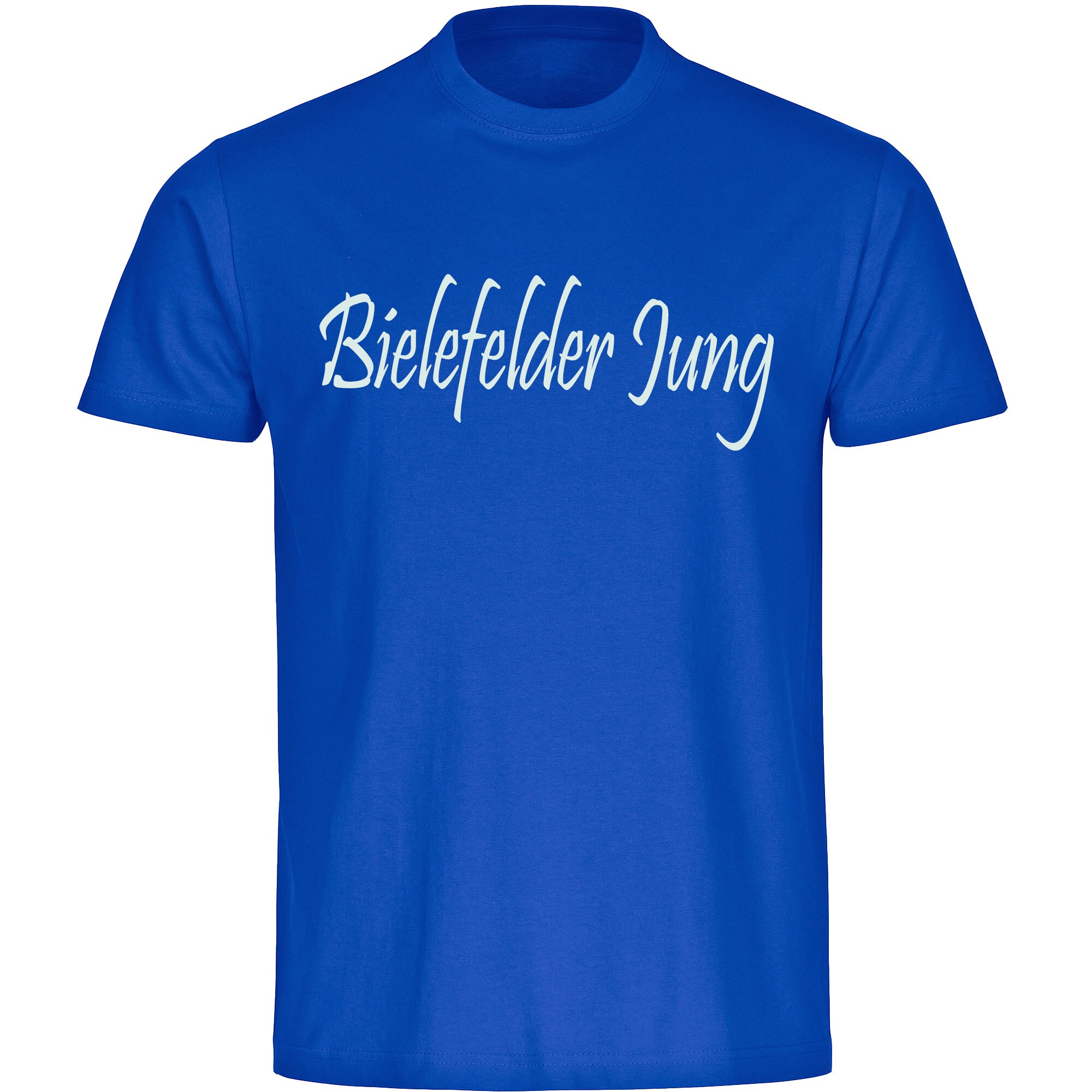 multifanshop Herren T-Shirt - Bielefeld - Bielefelder Jung - Druck wei&szlig; - M&auml;nner - Bild 1
