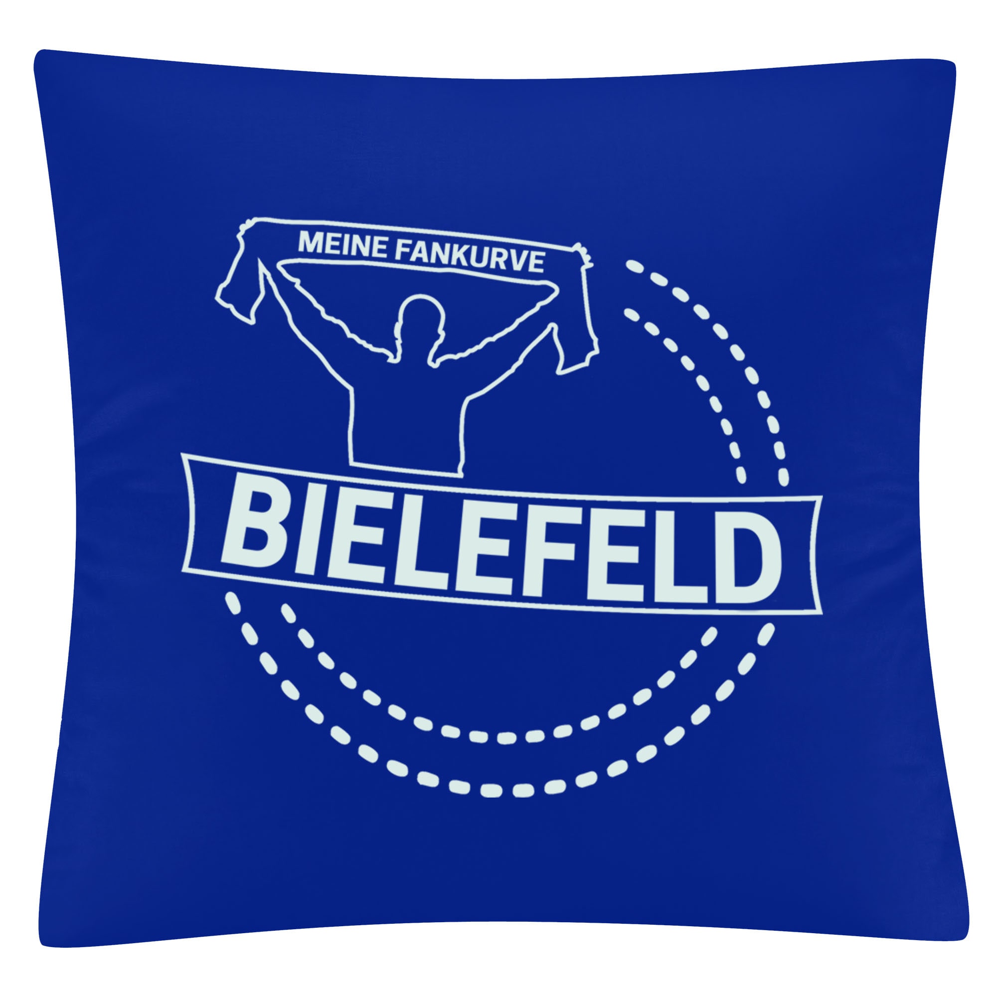 multifanshop Kissenbezug - Bielefeld - Meine Fankurve - Druck wei&szlig; - Kissen - Bild 1