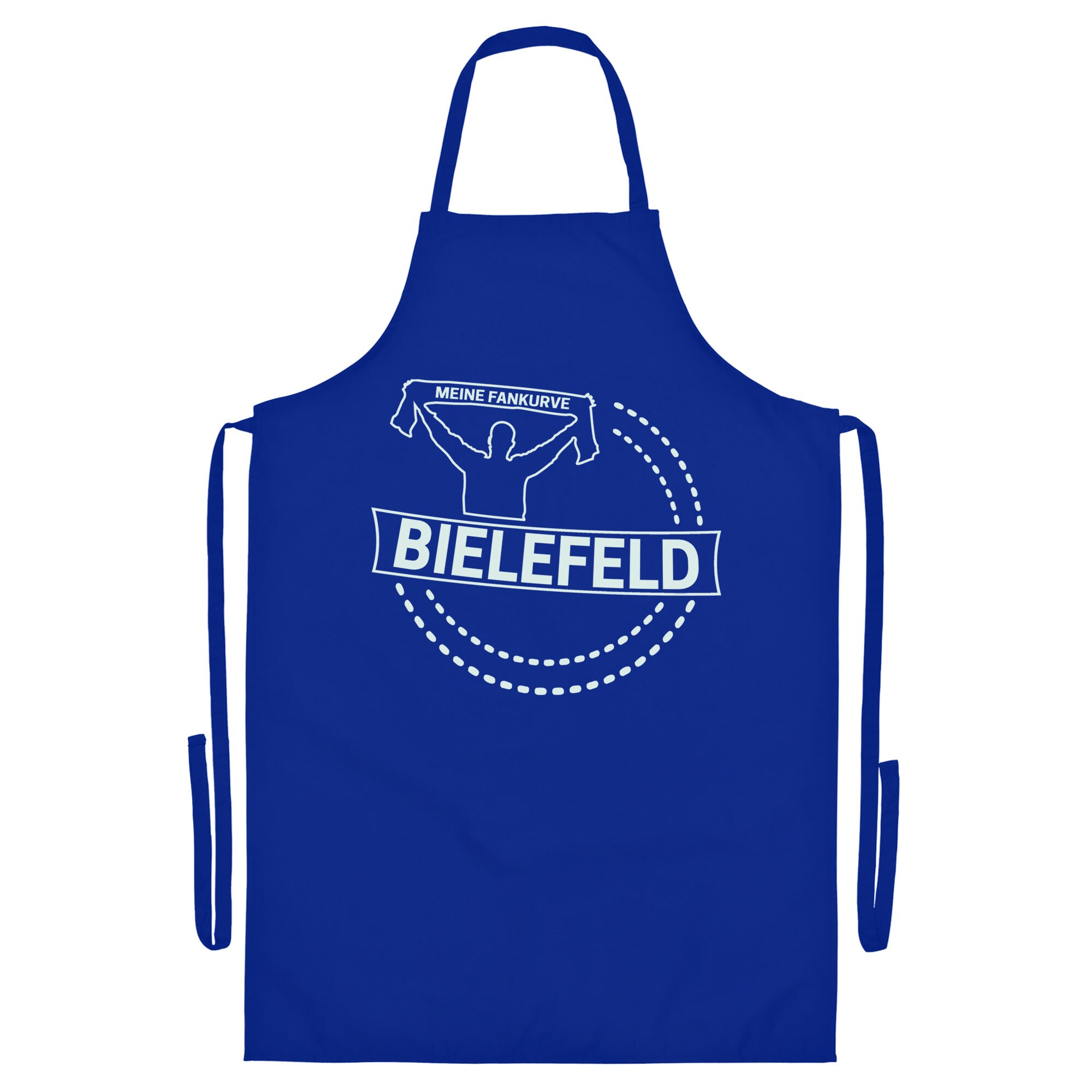 multifanshop Grillsch&uuml;rze - Bielefeld - Meine Fankurve - Druck wei&szlig; - Sch&uuml;rze - Bild 1