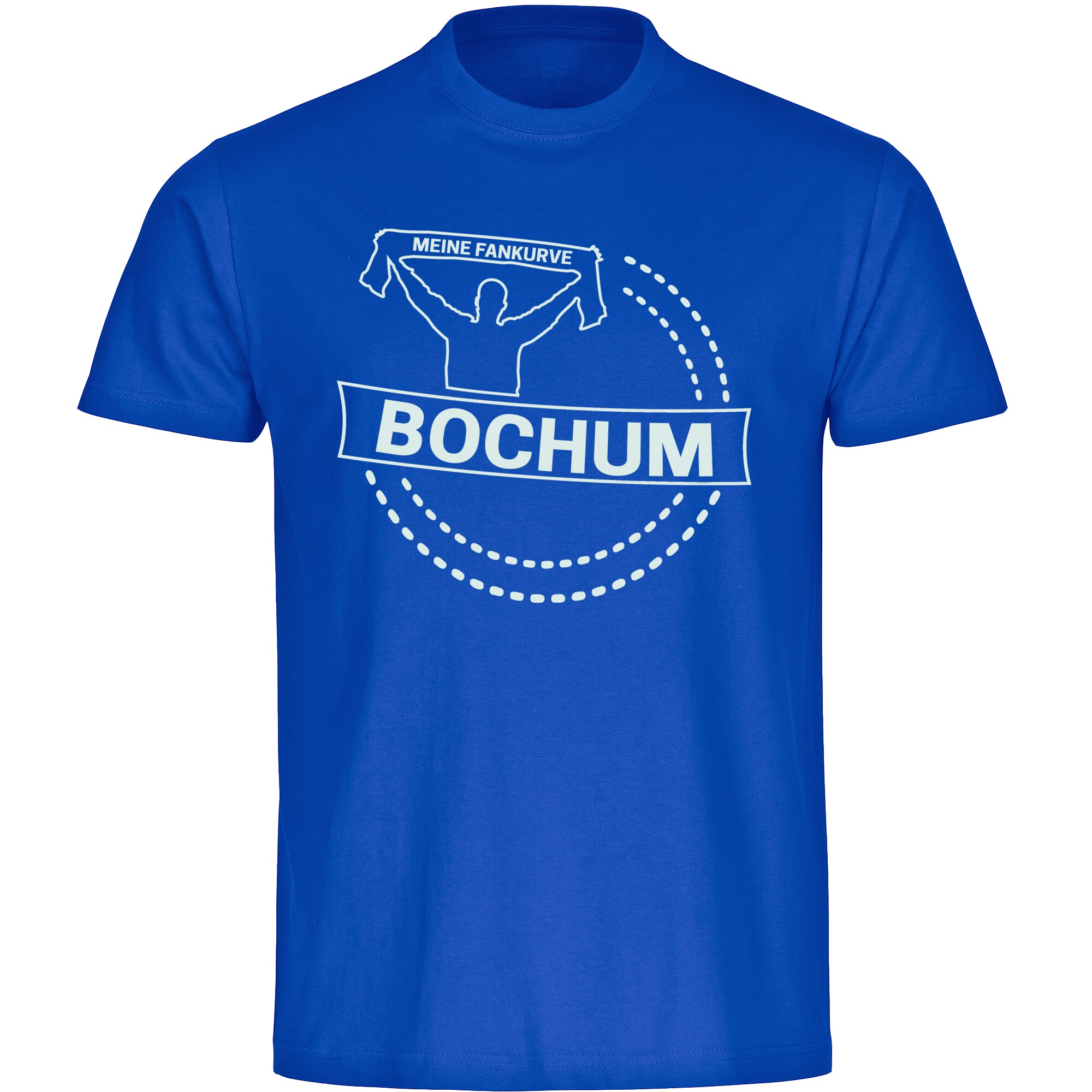 multifanshop Herren T-Shirt - Bochum - Meine Fankurve - Druck wei&szlig; - M&auml;nner - Bild 1
