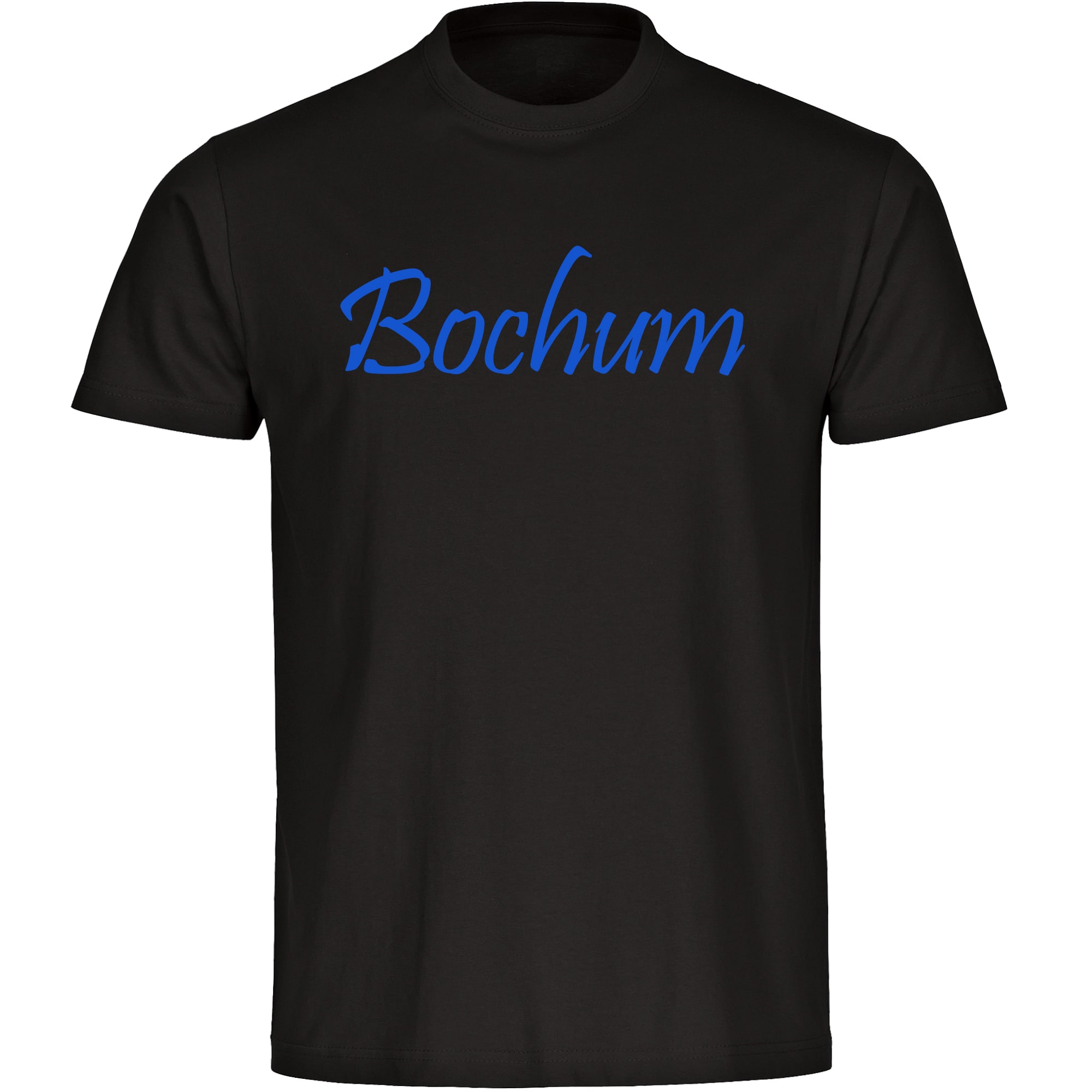 multifanshop Herren T-Shirt - Bochum - Schriftzug - Druck blau - M&auml;nner - Bild 1