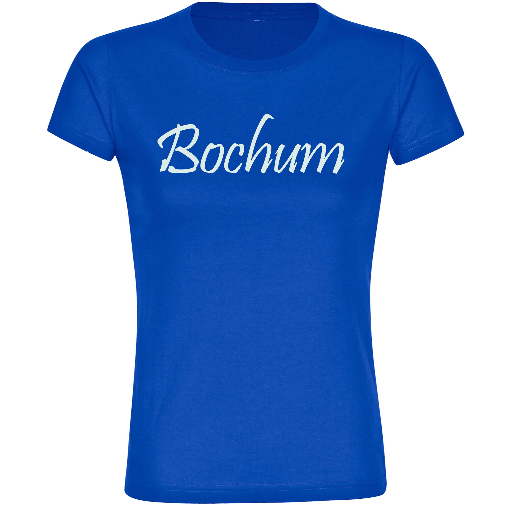 multifanshop Damen T-Shirt - Bochum - Schriftzug - Druck wei&szlig; - Frauen - Bild 1