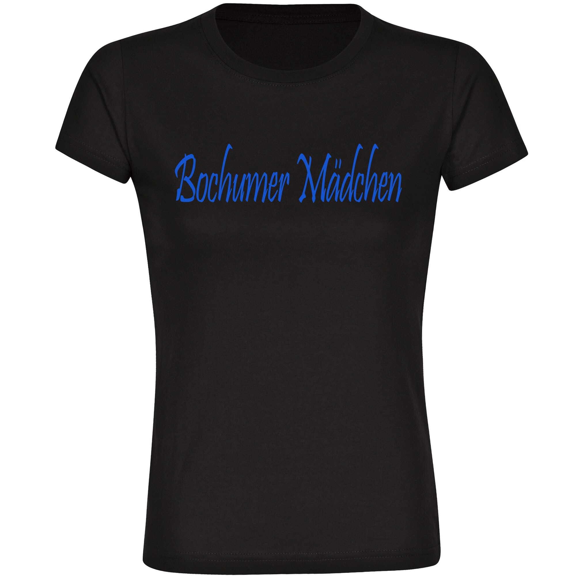 multifanshop Kinder T-Shirt - Bochum - Bochumer M&auml;dchen - Druck blau - Kind - Bild 1