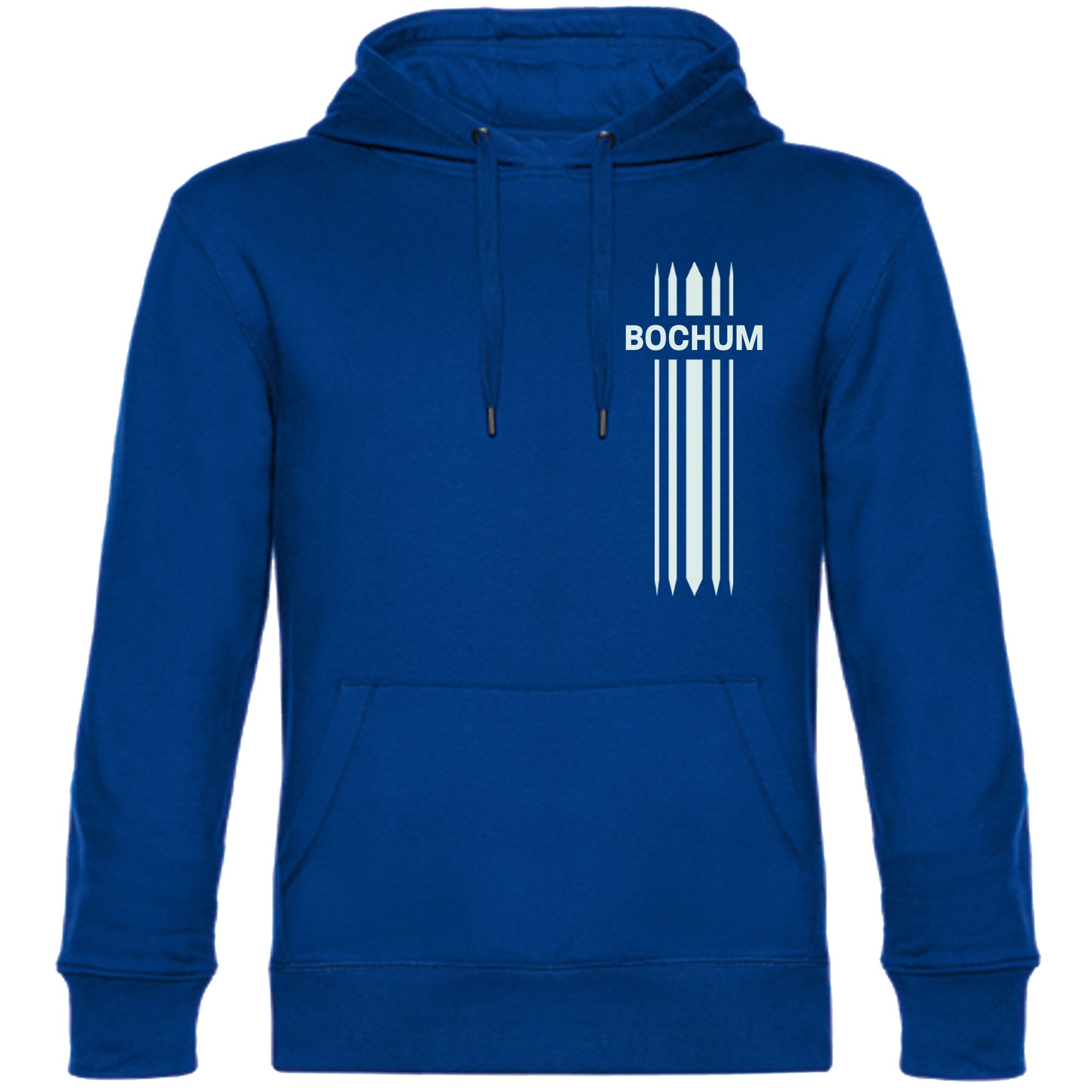 multifanshop Kapuzen Sweatshirt - Bochum - Streifen - Druck wei&szlig; - Hoodie - Bild 1
