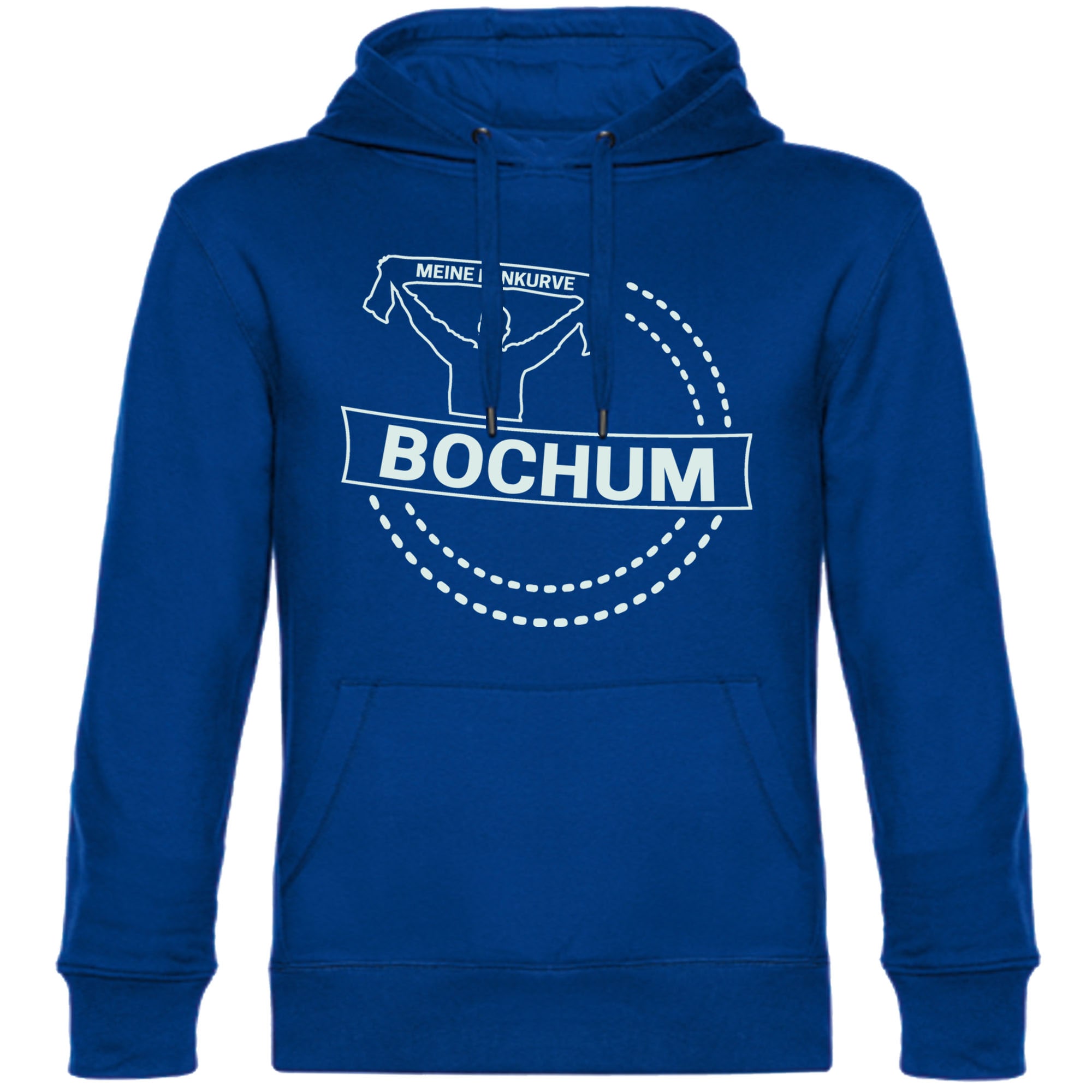 multifanshop Kapuzen Sweatshirt - Bochum - Meine Fankurve - Druck wei&szlig; - Hoodie - Bild 1