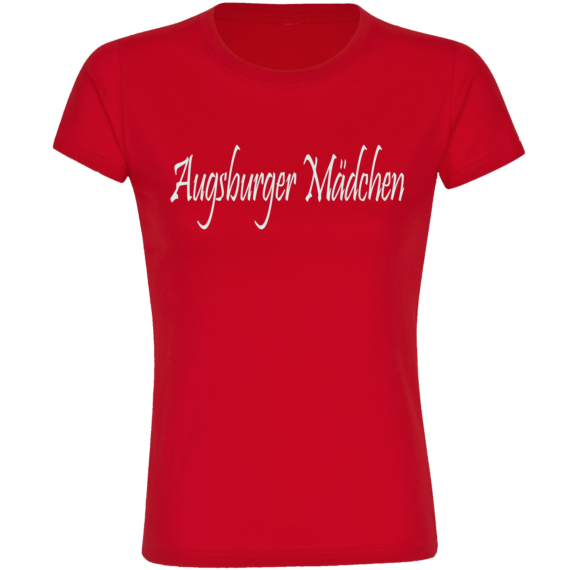 multifanshop Damen T-Shirt - Augsburg - Augsburger M&auml;dchen - Druck wei&szlig; - Frauen - Bild 1
