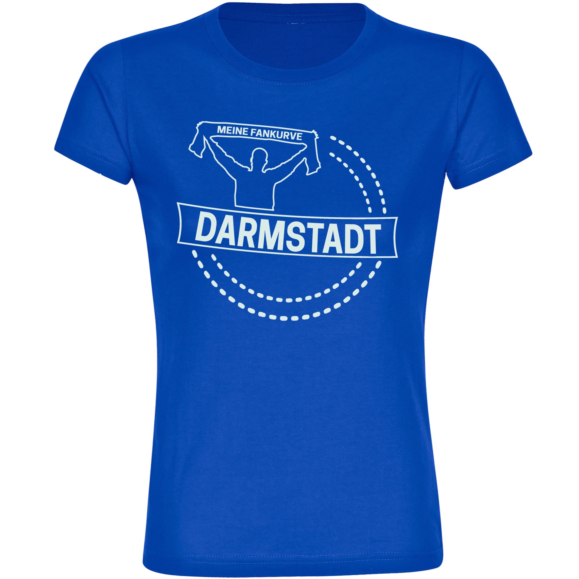 multifanshop Damen T-Shirt - Darmstadt - Meine Fankurve - Druck wei&szlig; - Frauen - Bild 1