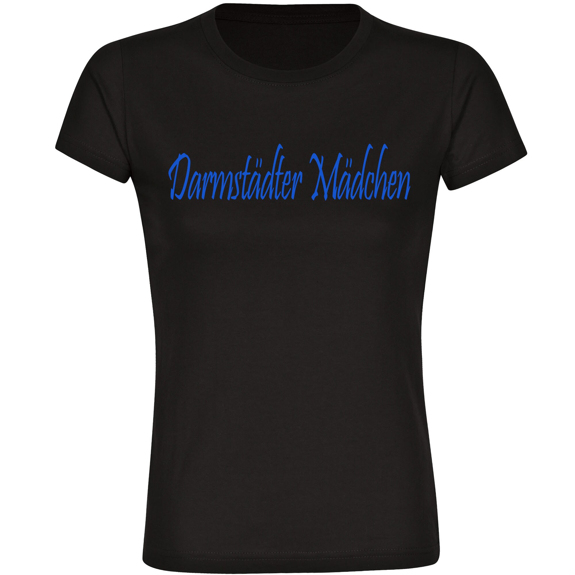 multifanshop Damen T-Shirt - Darmstadt - Darmst&auml;dter M&auml;dchen - Druck blau - Frauen - Bild 1