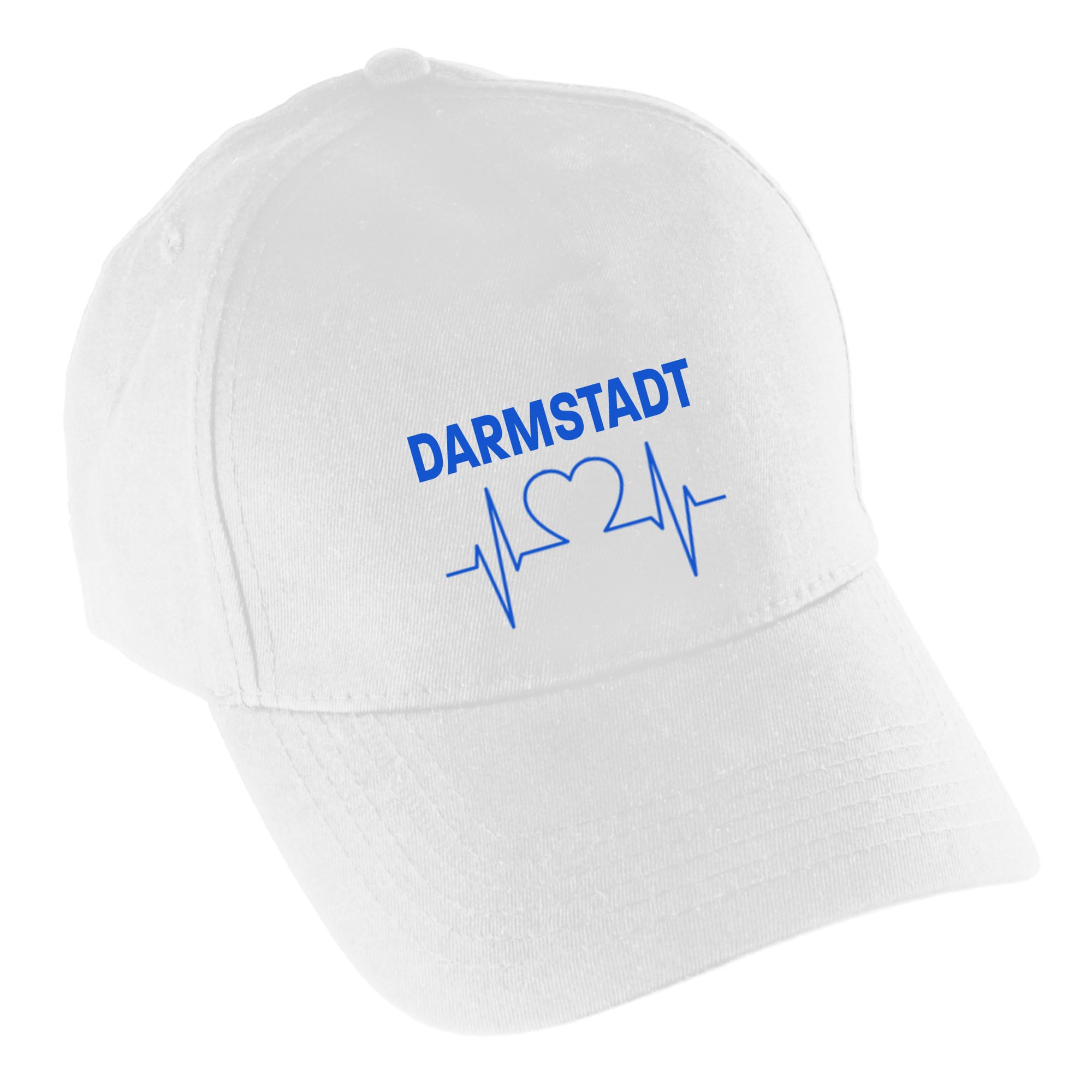 multifanshop Baseballcap - Darmstadt - Herzschlag - Druck blau - M&uuml;tze - Bild 1