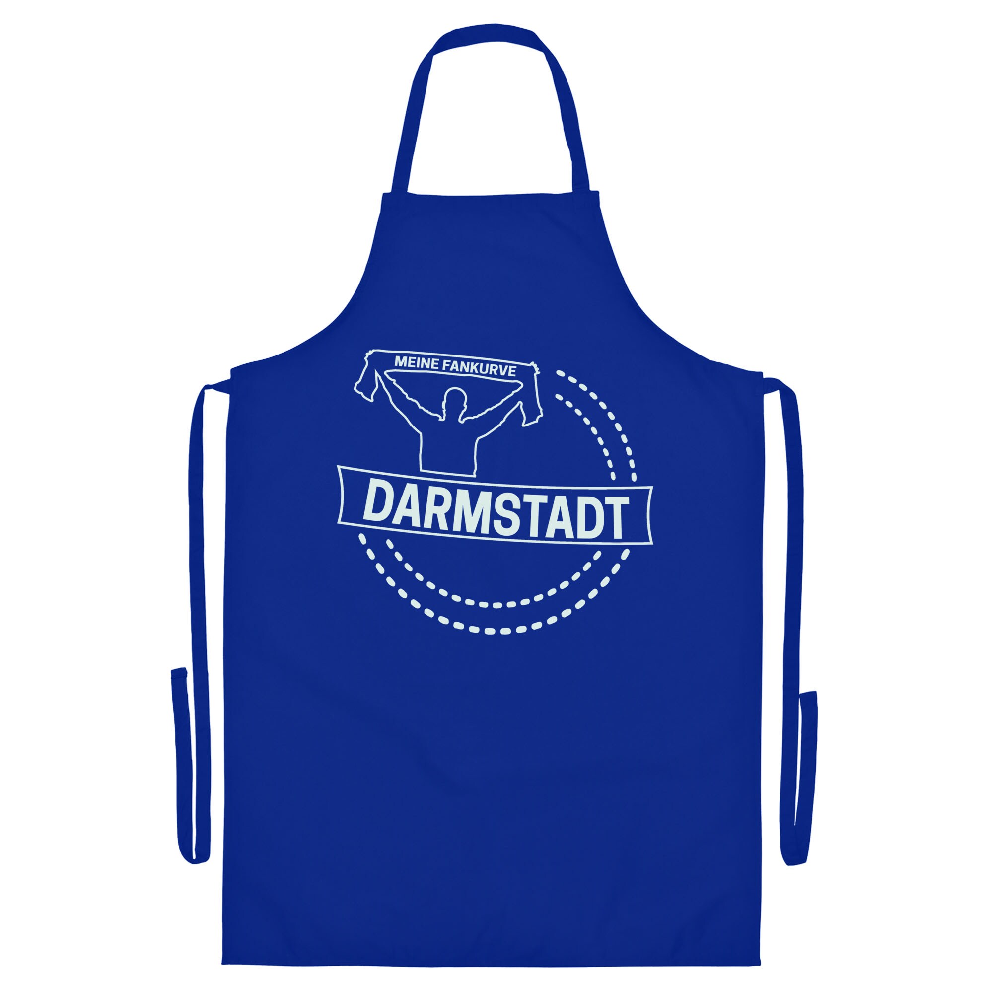 multifanshop Grillsch&uuml;rze - Darmstadt - Meine Fankurve - Druck wei&szlig; - Sch&uuml;rze - Bild 1