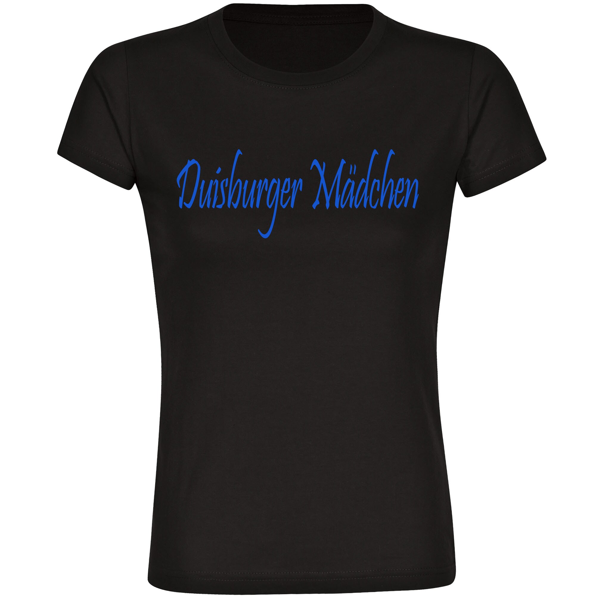 multifanshop Kinder T-Shirt - Duisburg - Duisburger M&auml;dchen - Druck blau - Kind - Bild 1