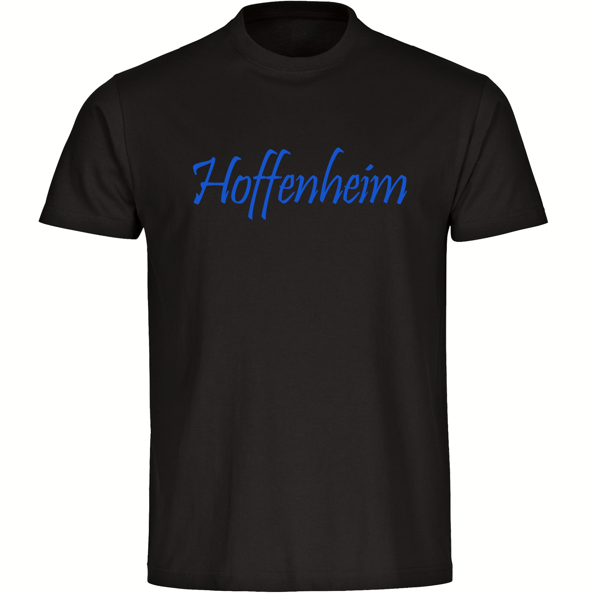 multifanshop Herren T-Shirt - Hoffenheim - Schriftzug - Druck blau - M&auml;nner - Bild 1