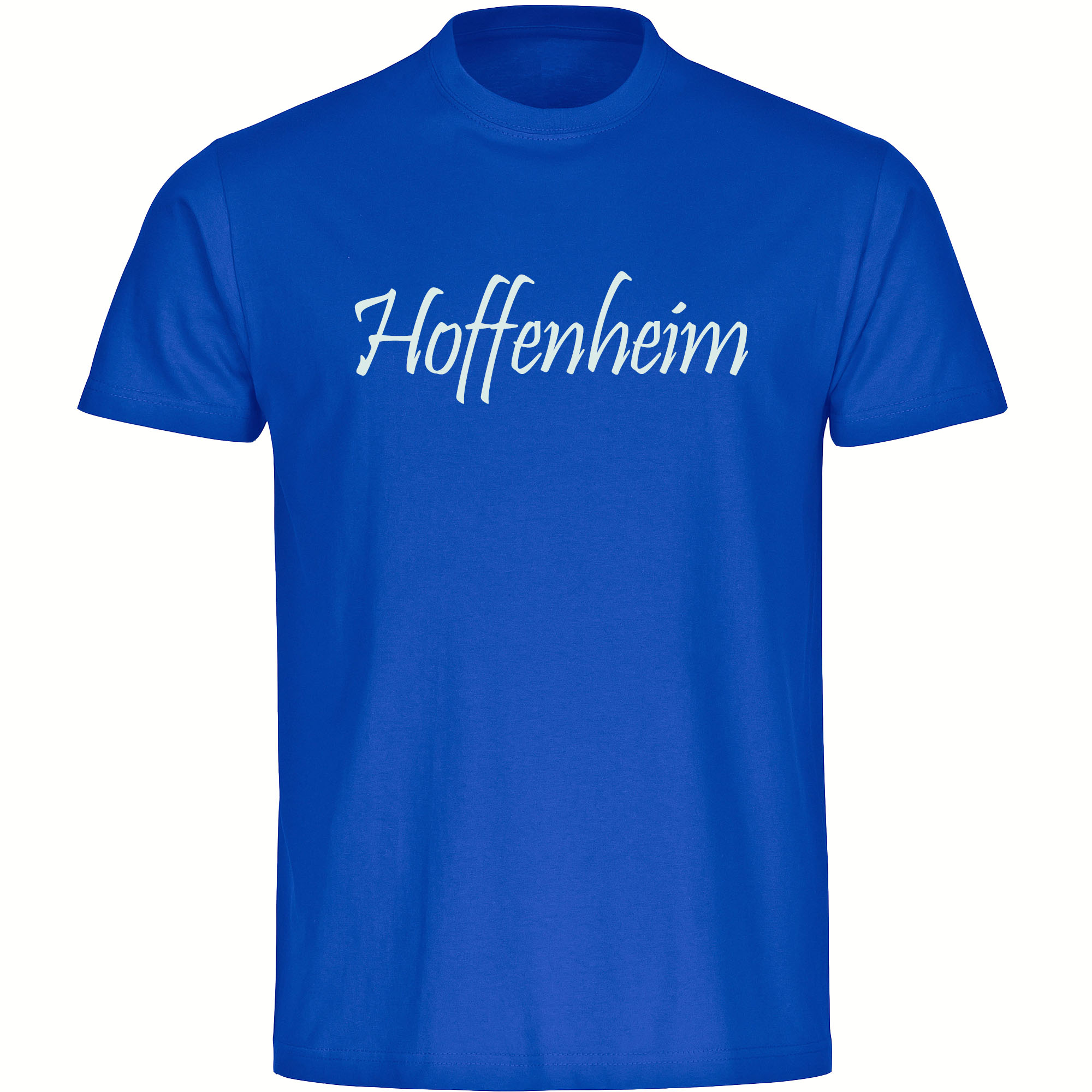 multifanshop Herren T-Shirt - Hoffenheim - Schriftzug - Druck wei&szlig; - M&auml;nner - Bild 1