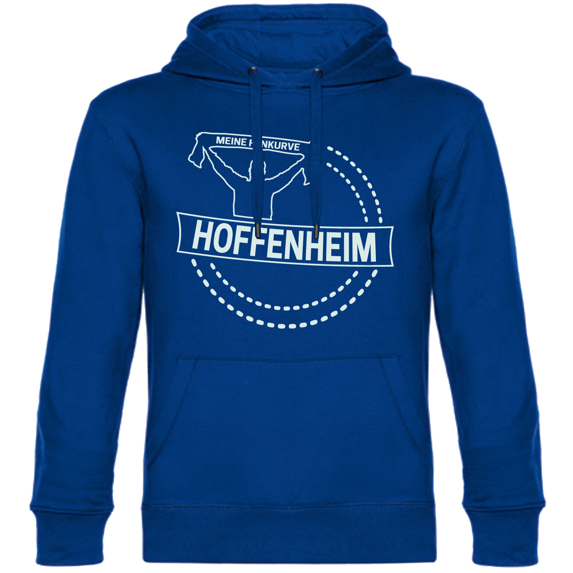 multifanshop Kapuzen Sweatshirt - Hoffenheim - Meine Fankurve - Druck wei&szlig; - Hoodie - Bild 1