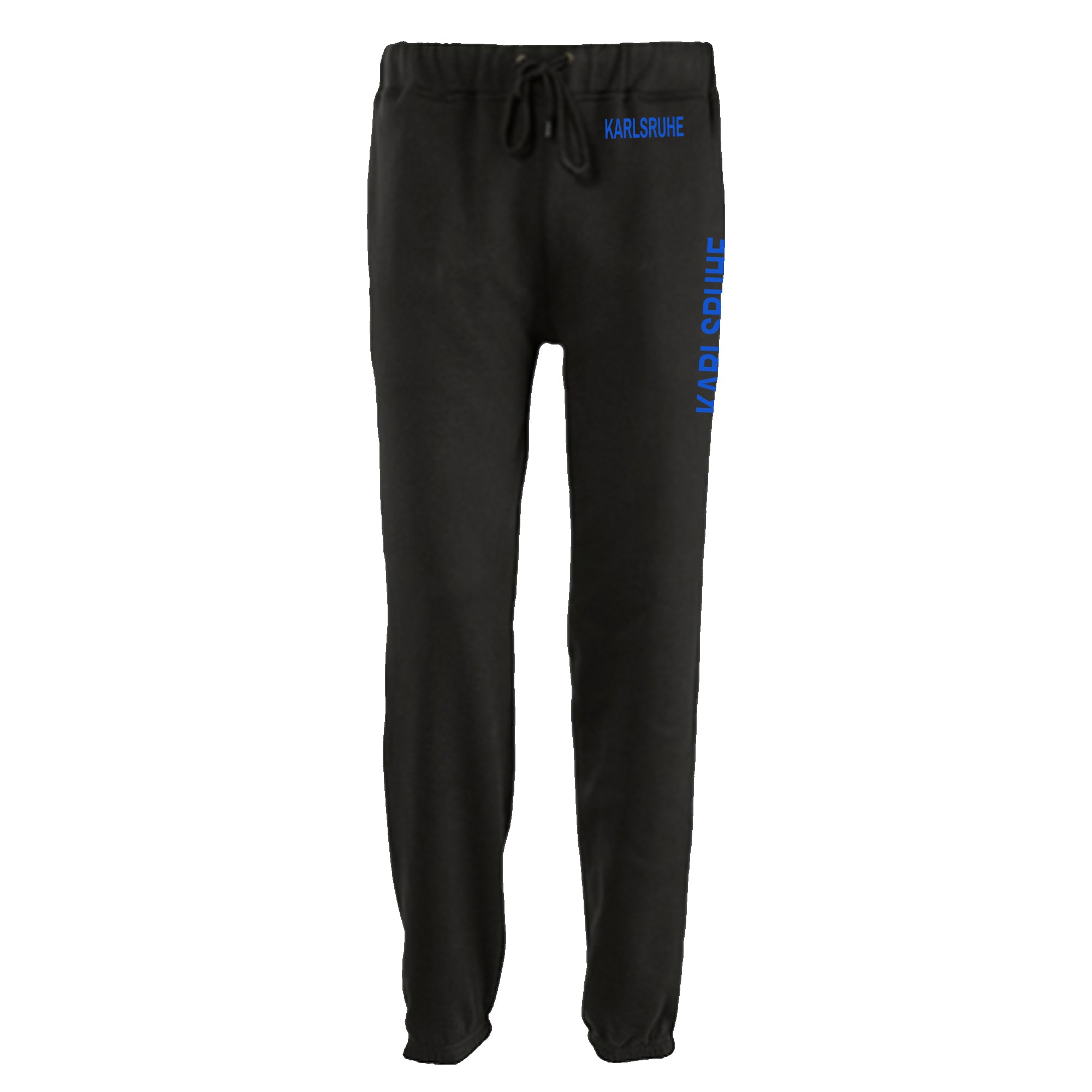 multifanshop Jogginghose - Karlsruhe - Bund & Seite - Druck blau - Trainingshose - Bild 1