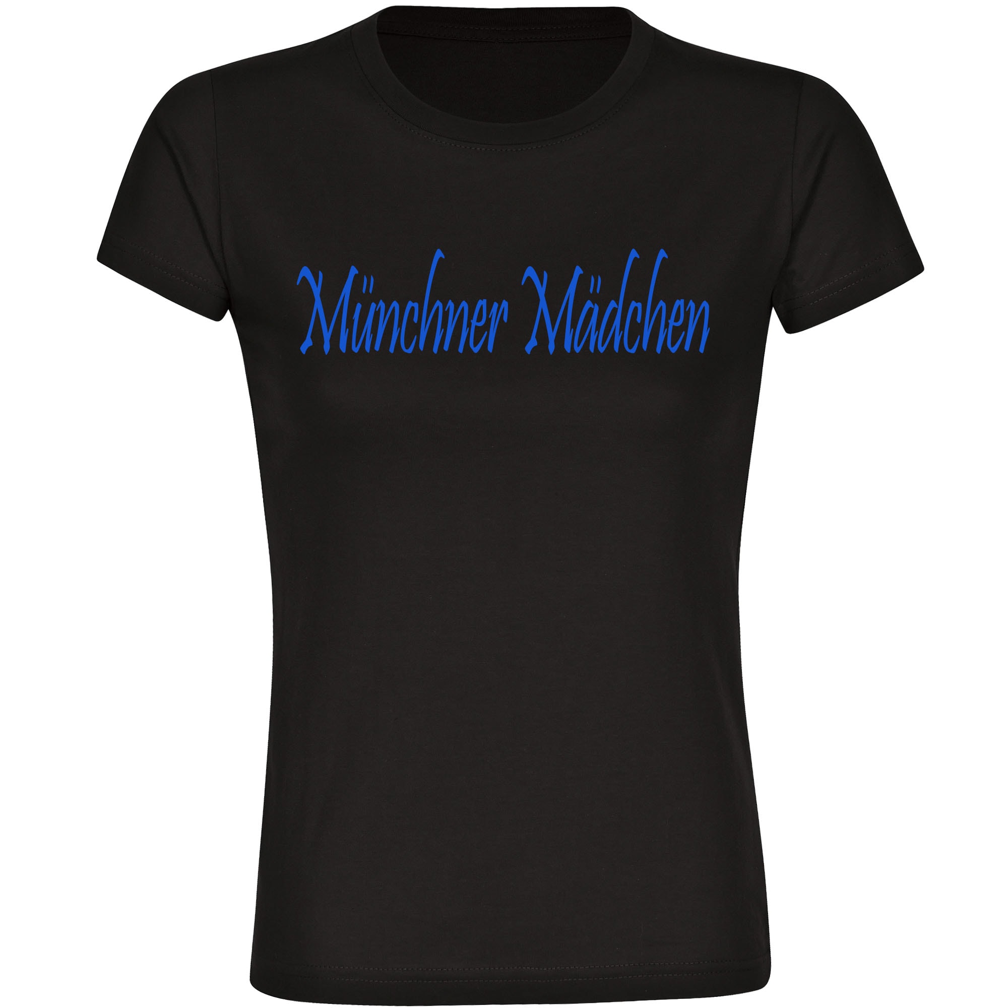 multifanshop Kinder T-Shirt - M&uuml;nchen blau - M&uuml;nchner M&auml;dchen - Druck blau - Kind - Bild 1