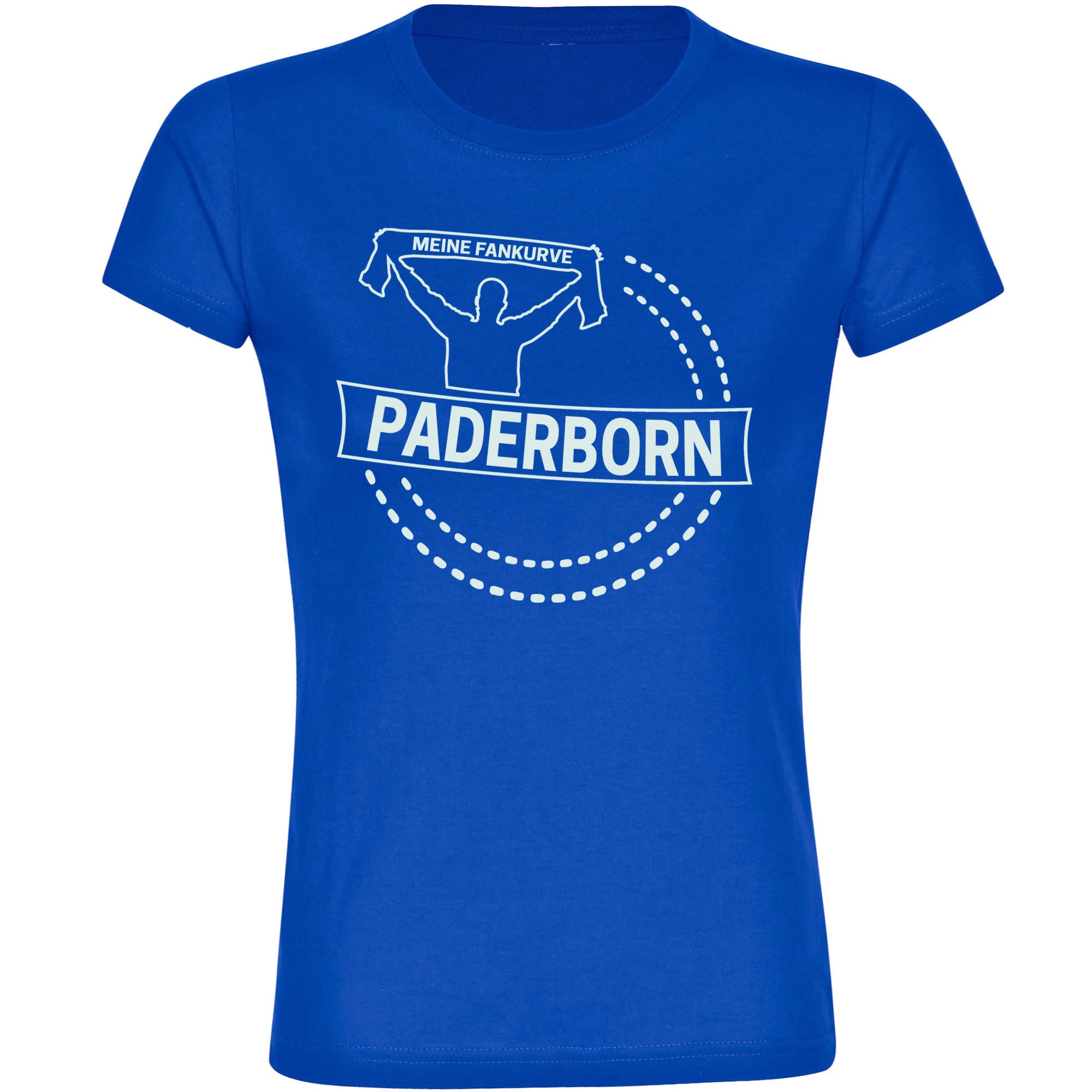 multifanshop Damen T-Shirt - Paderborn - Meine Fankurve - Druck wei&szlig; - Frauen - Bild 1