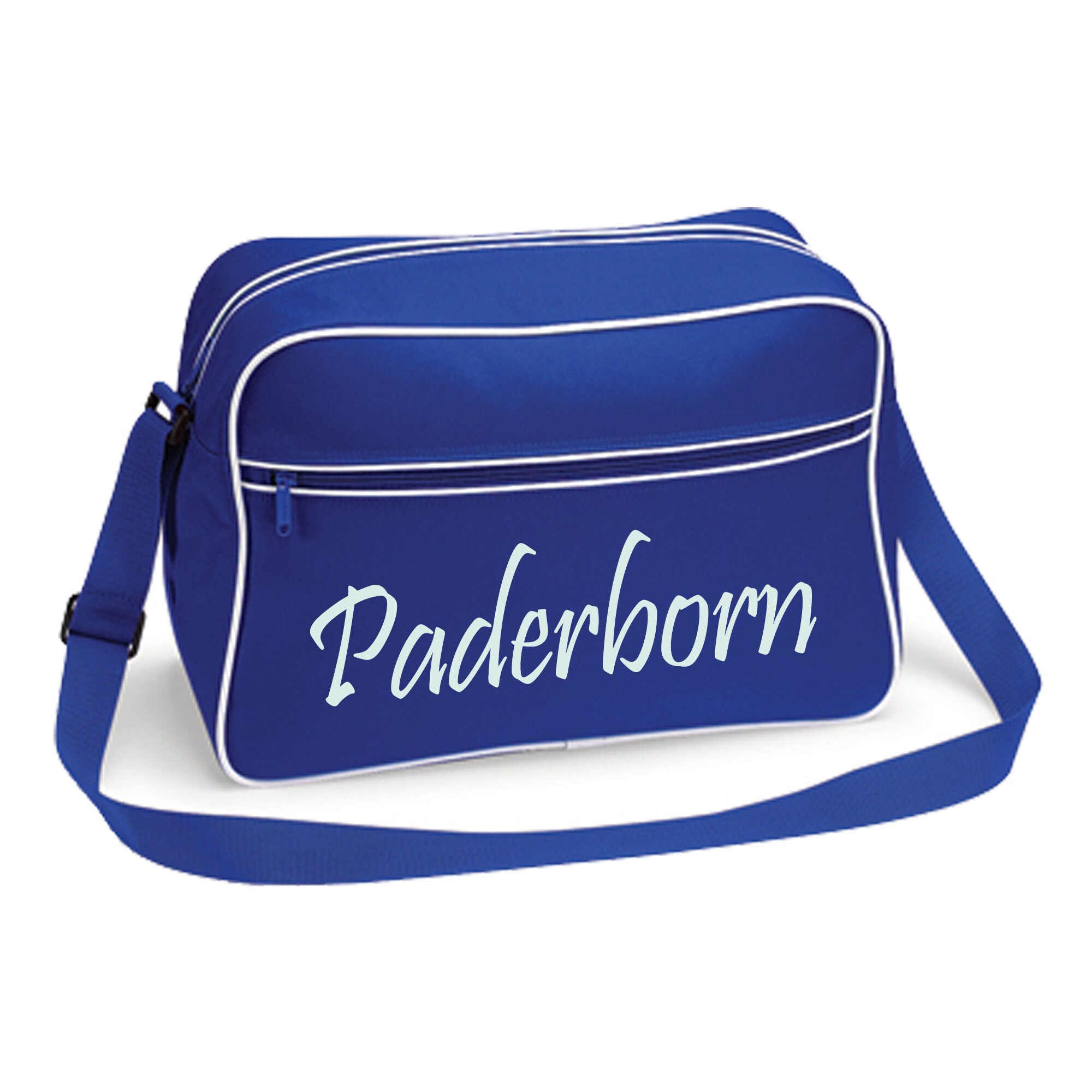 multifanshop Retrotasche - Paderborn - Schriftzug - Druck wei&szlig; - Tasche - Bild 1